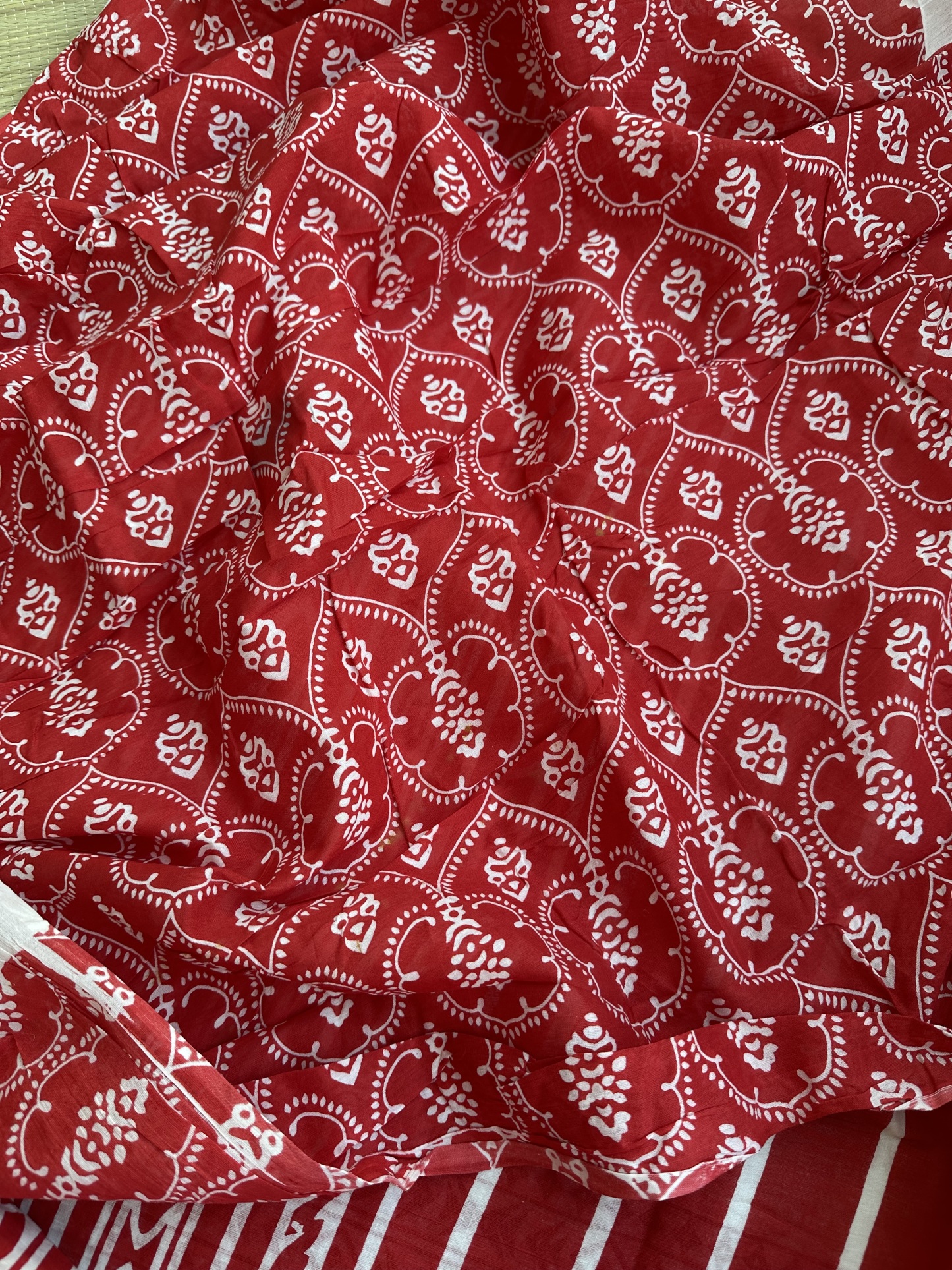 Cotton Handblock Saree (3)