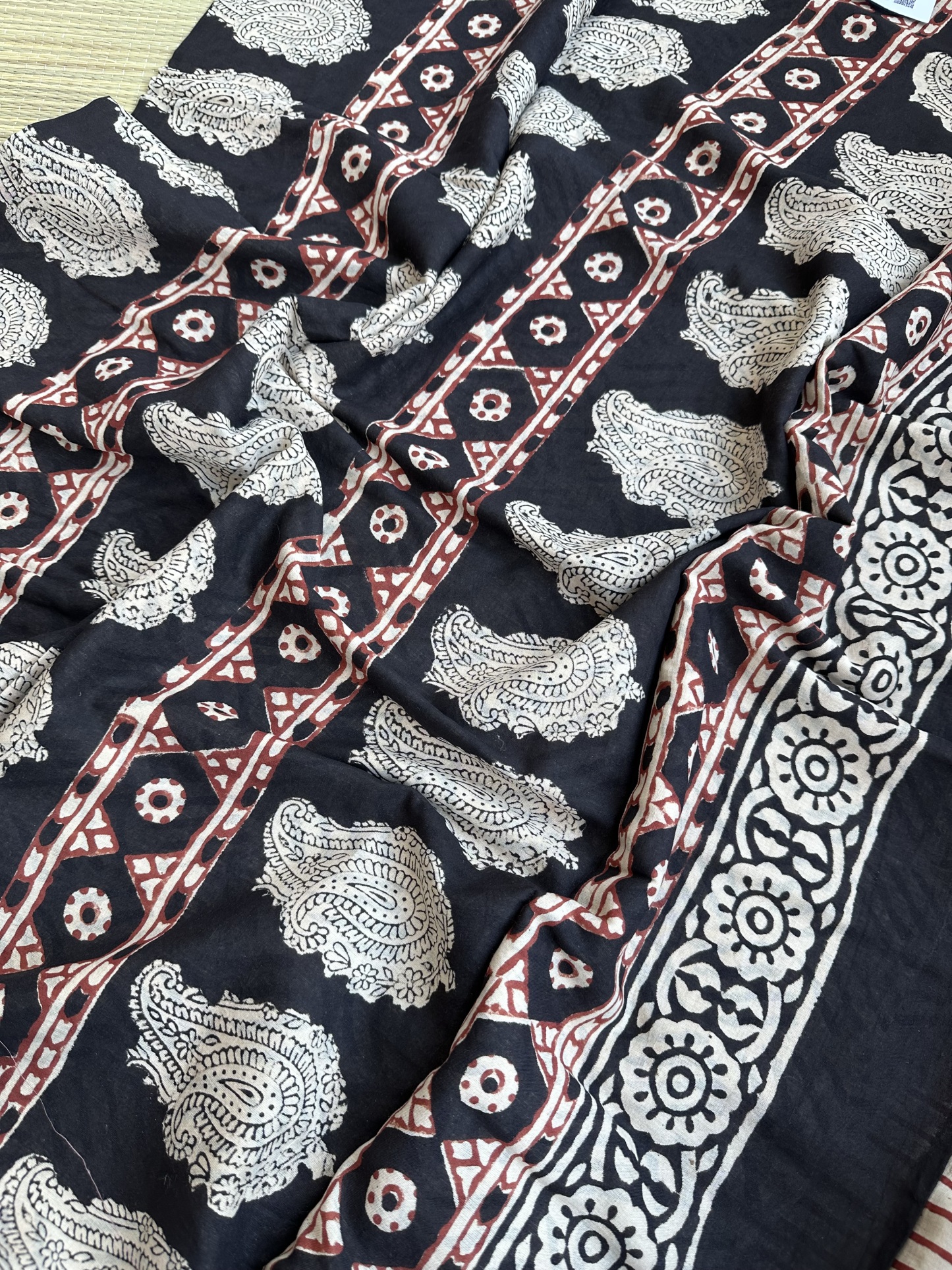 Cotton Handblock Saree (4)