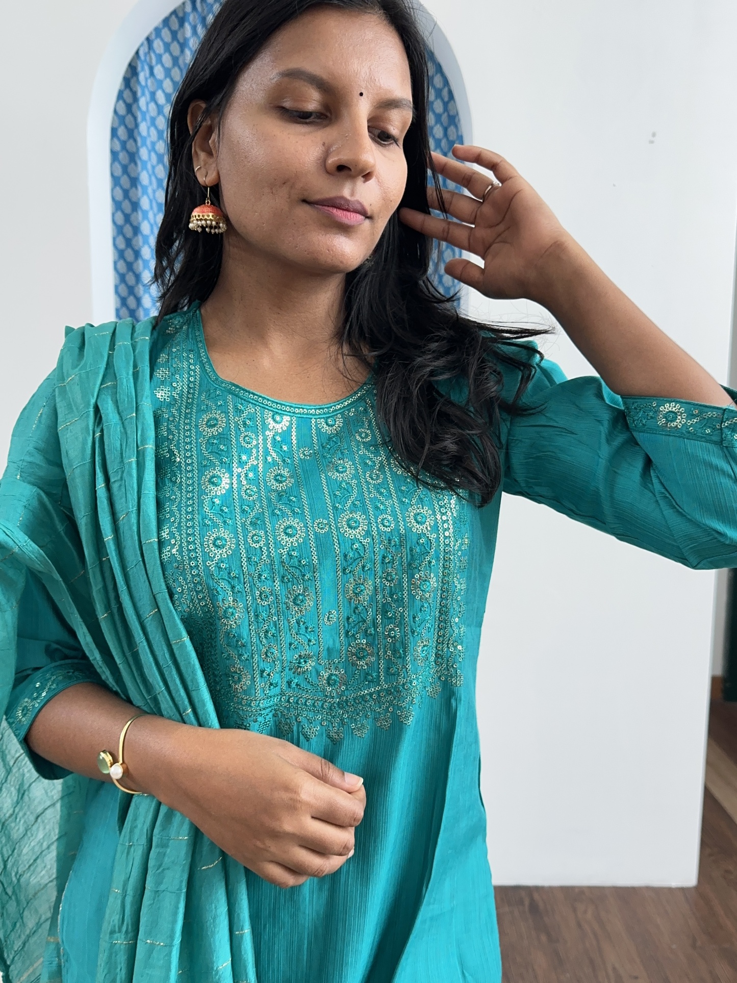 Poly Silk Kurta Set