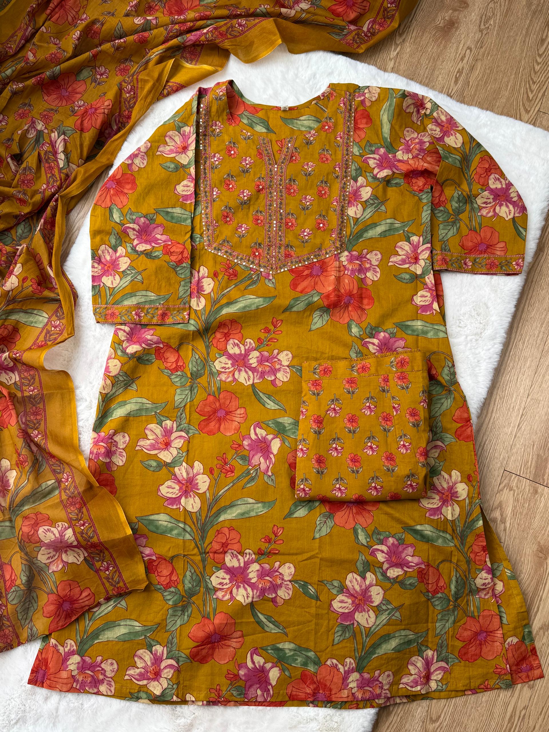 Cotton Kurta Set