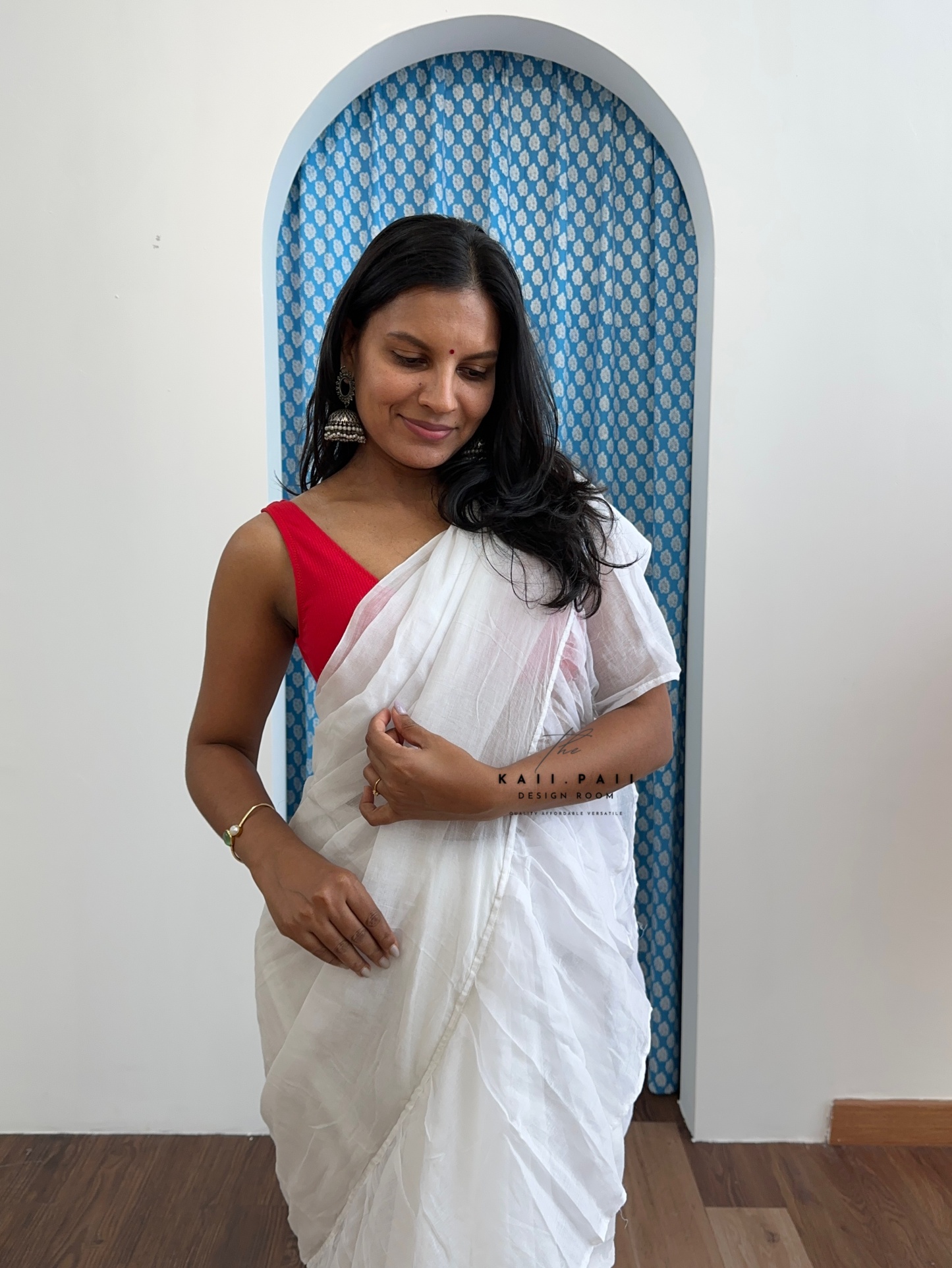 Mul Ruffle Saree