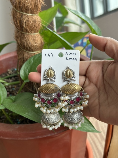 German Silver Jhumka