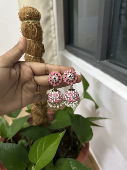 Meenakari Jhumka