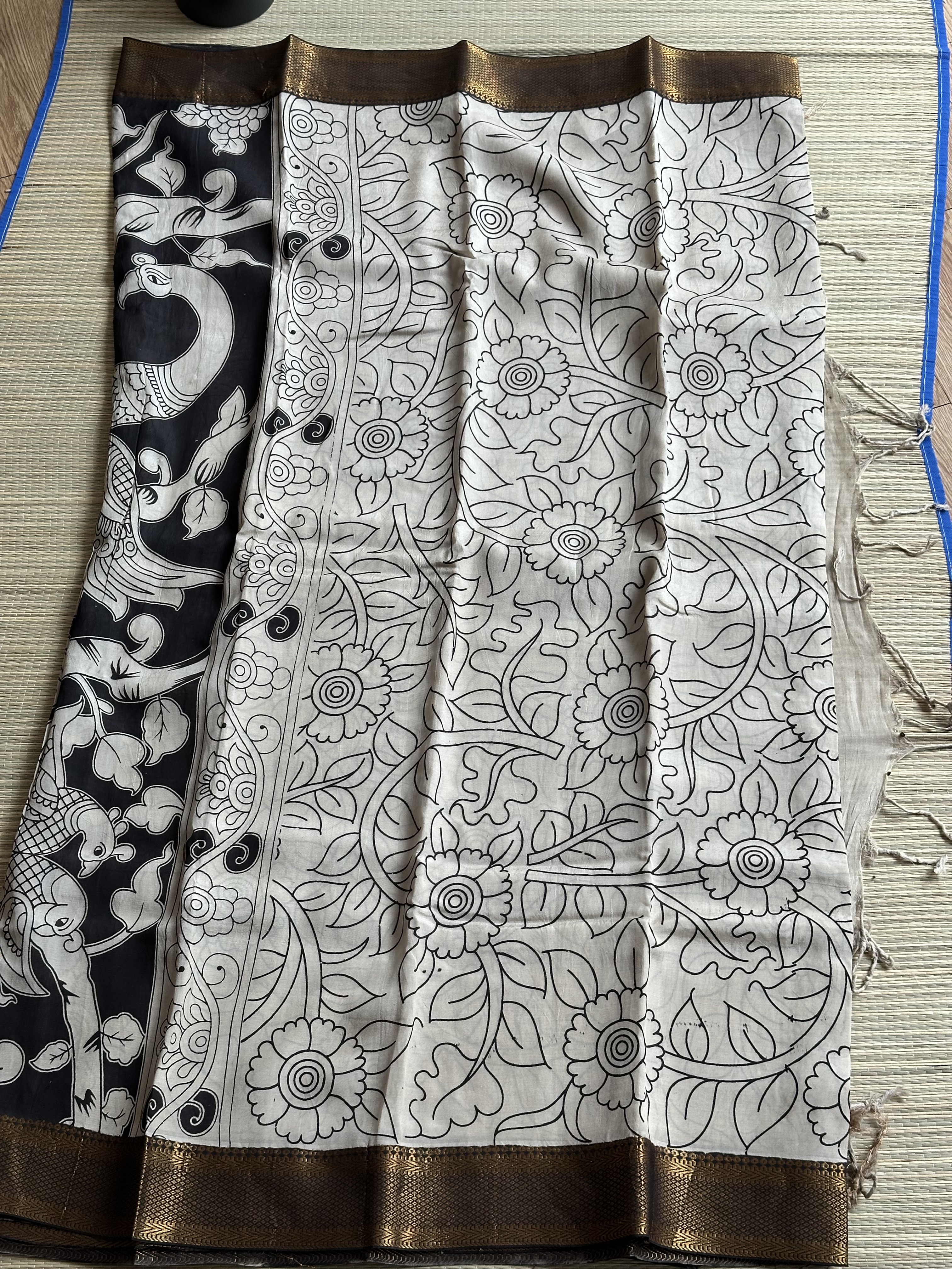 Mangalagiri Silk with Kalamkari (7)