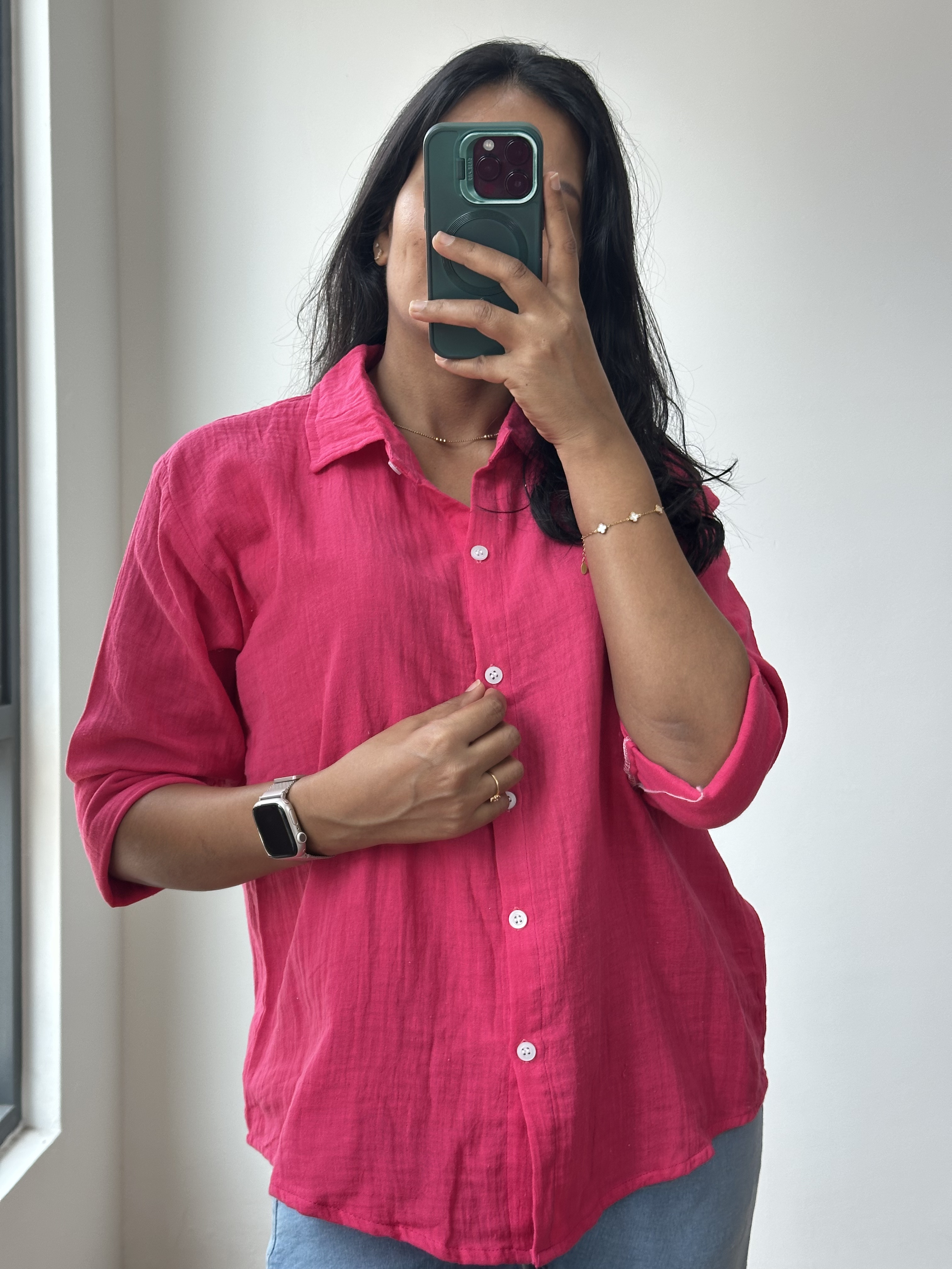 Pink Casual Shirt