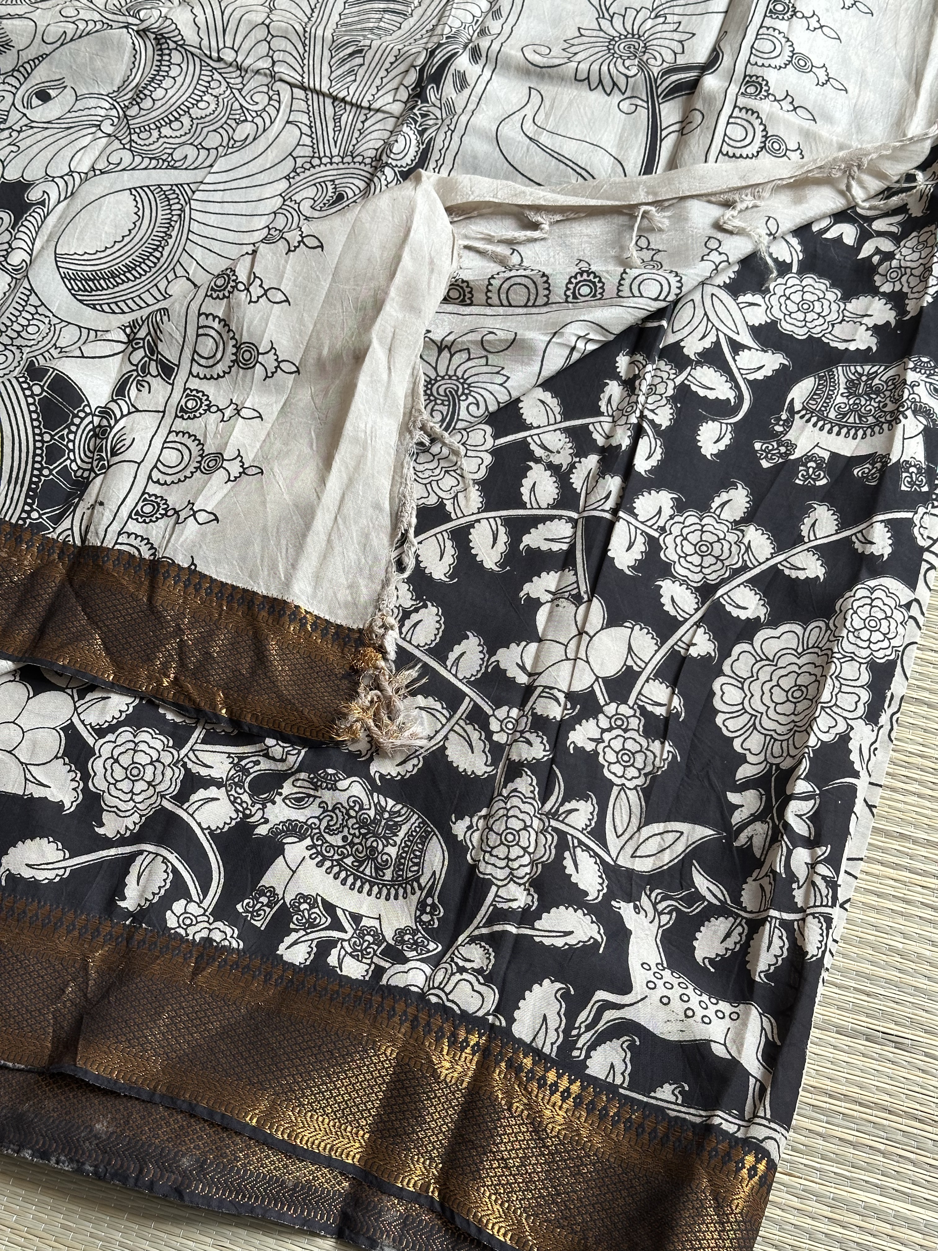Mangalagiri Silk with Kalamkari (4)