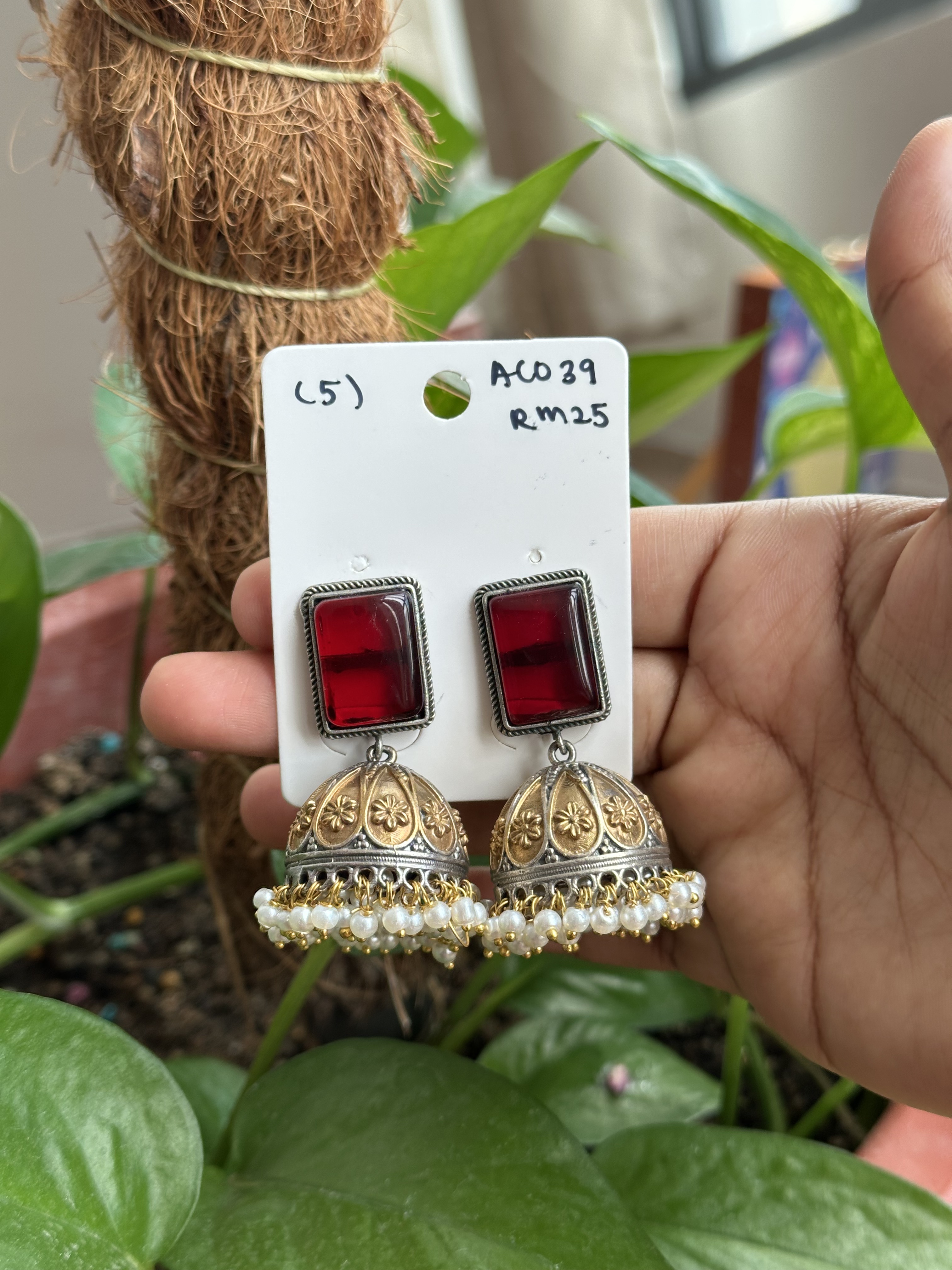 German Silver Jhumka