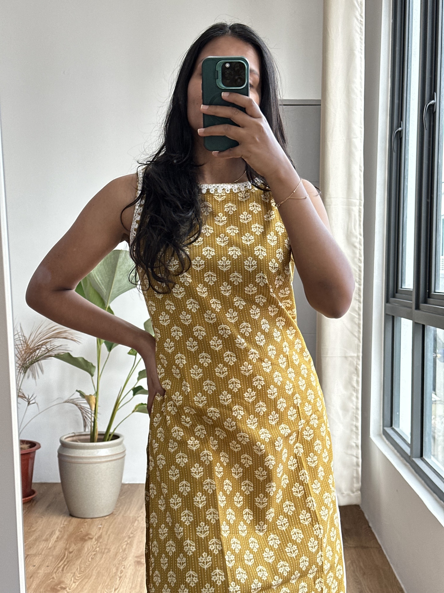 Sleeveless Cotton Kurta