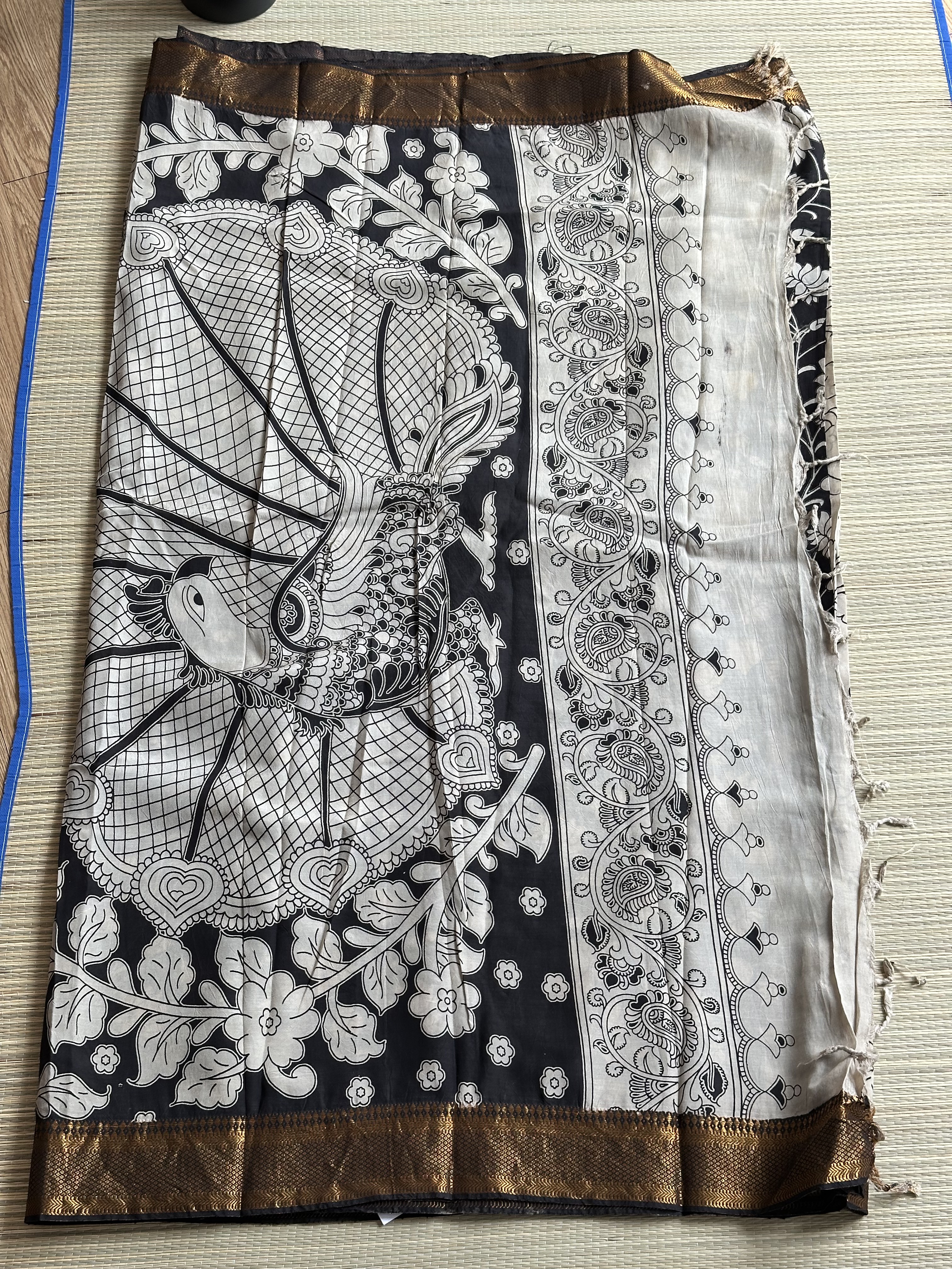Mangalagiri Silk with Kalamkari (2)