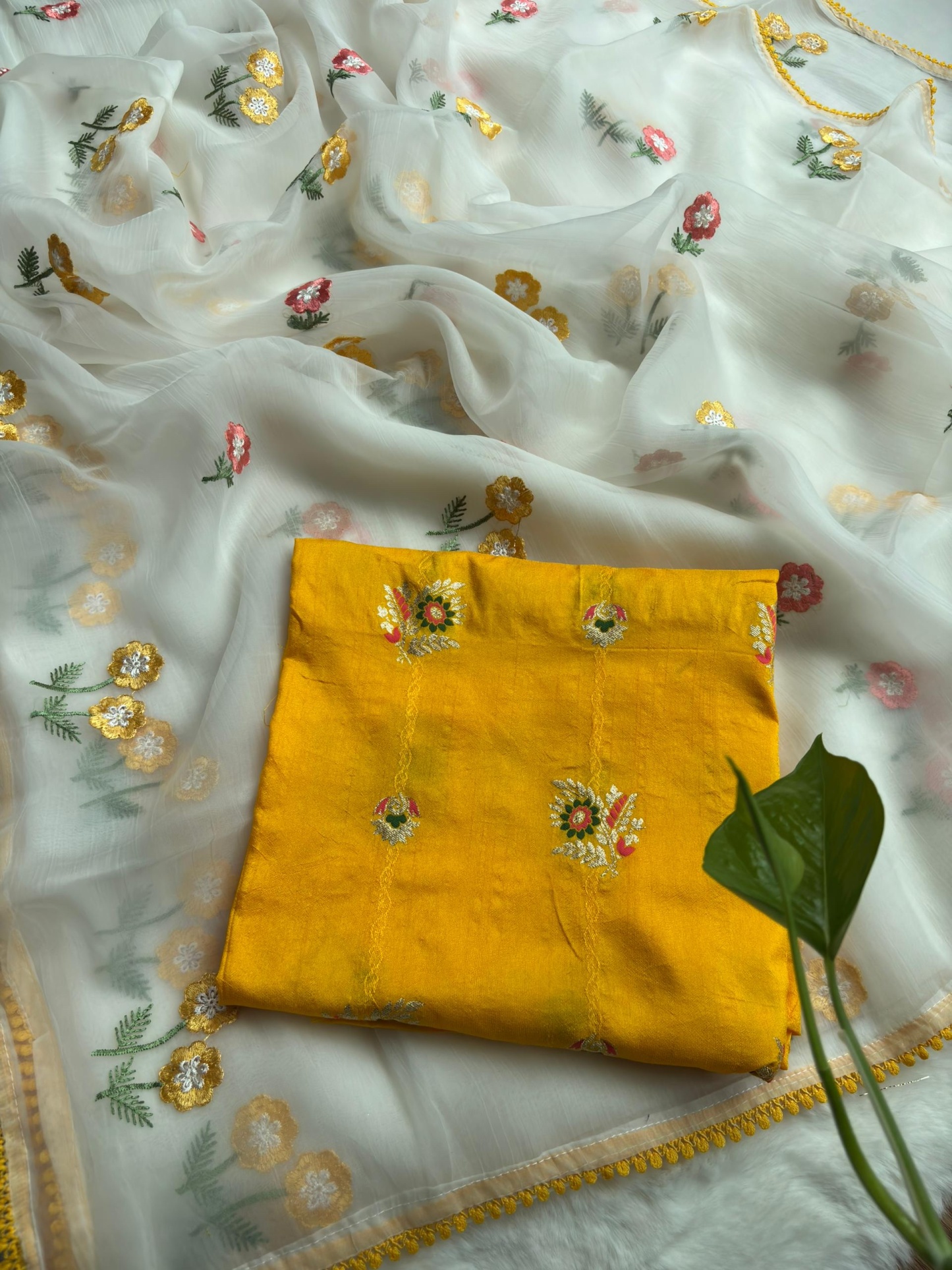 Pure Chiffon Organza Saree