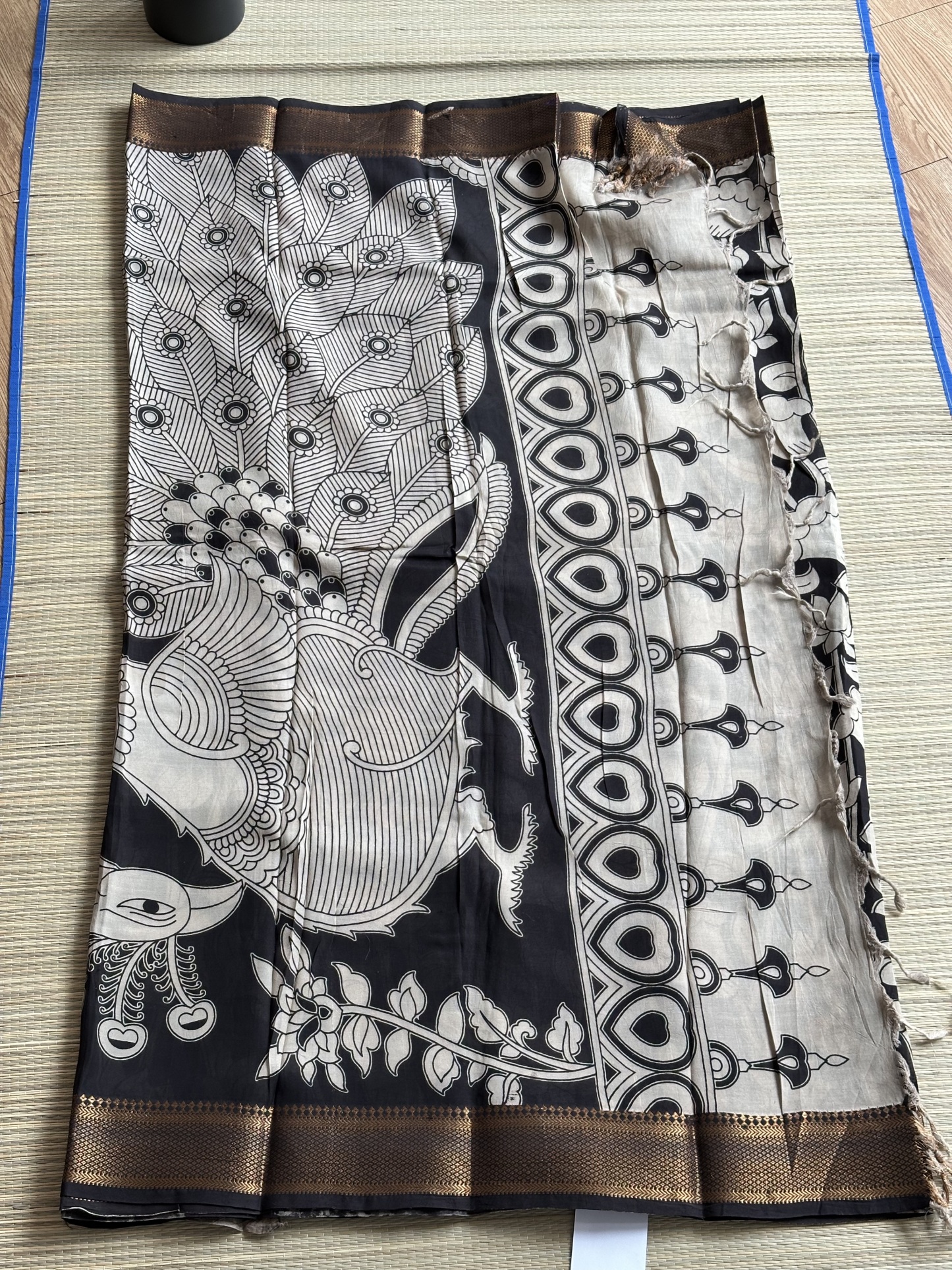 Mangalagiri Silk with Kalamkari (9)