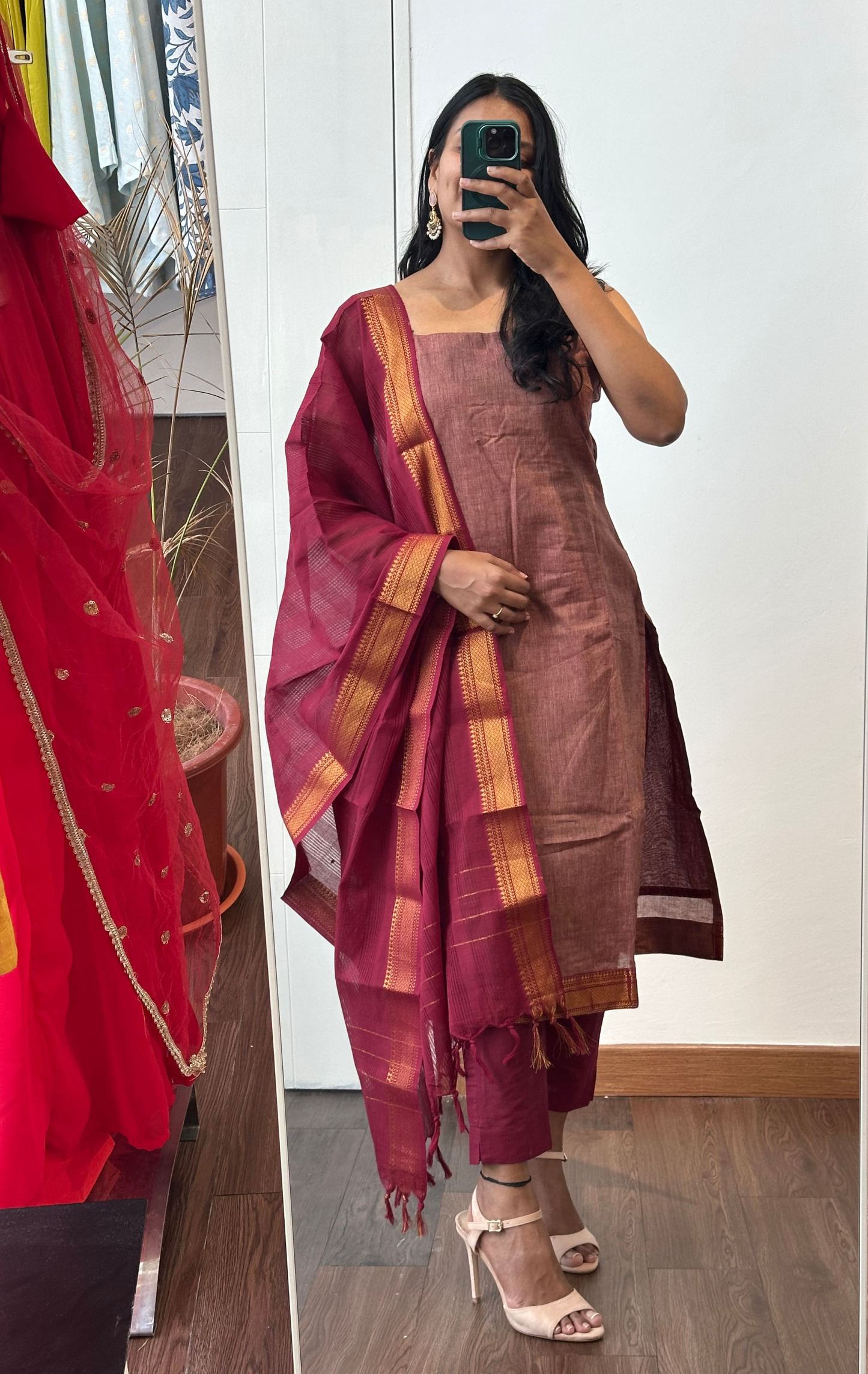 Mangalagiri Cotton Suit