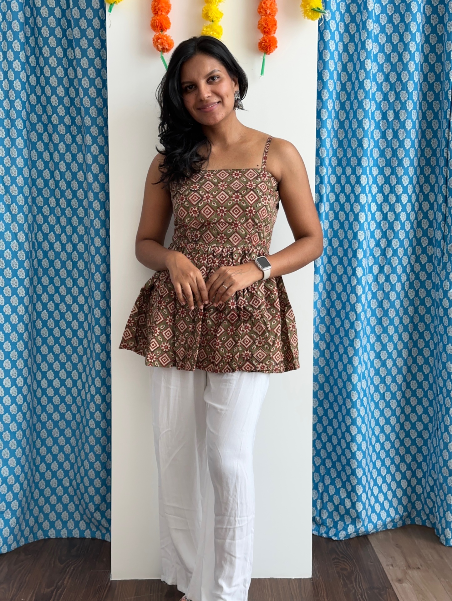 Blockprint Padded Top