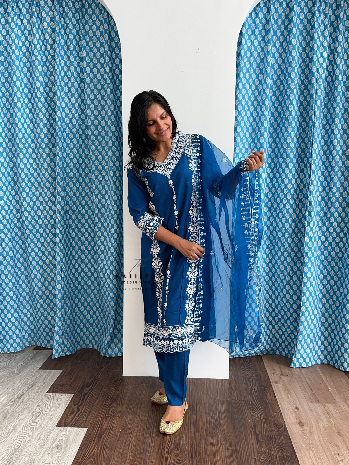 Rayon Embroidered Kurta Set