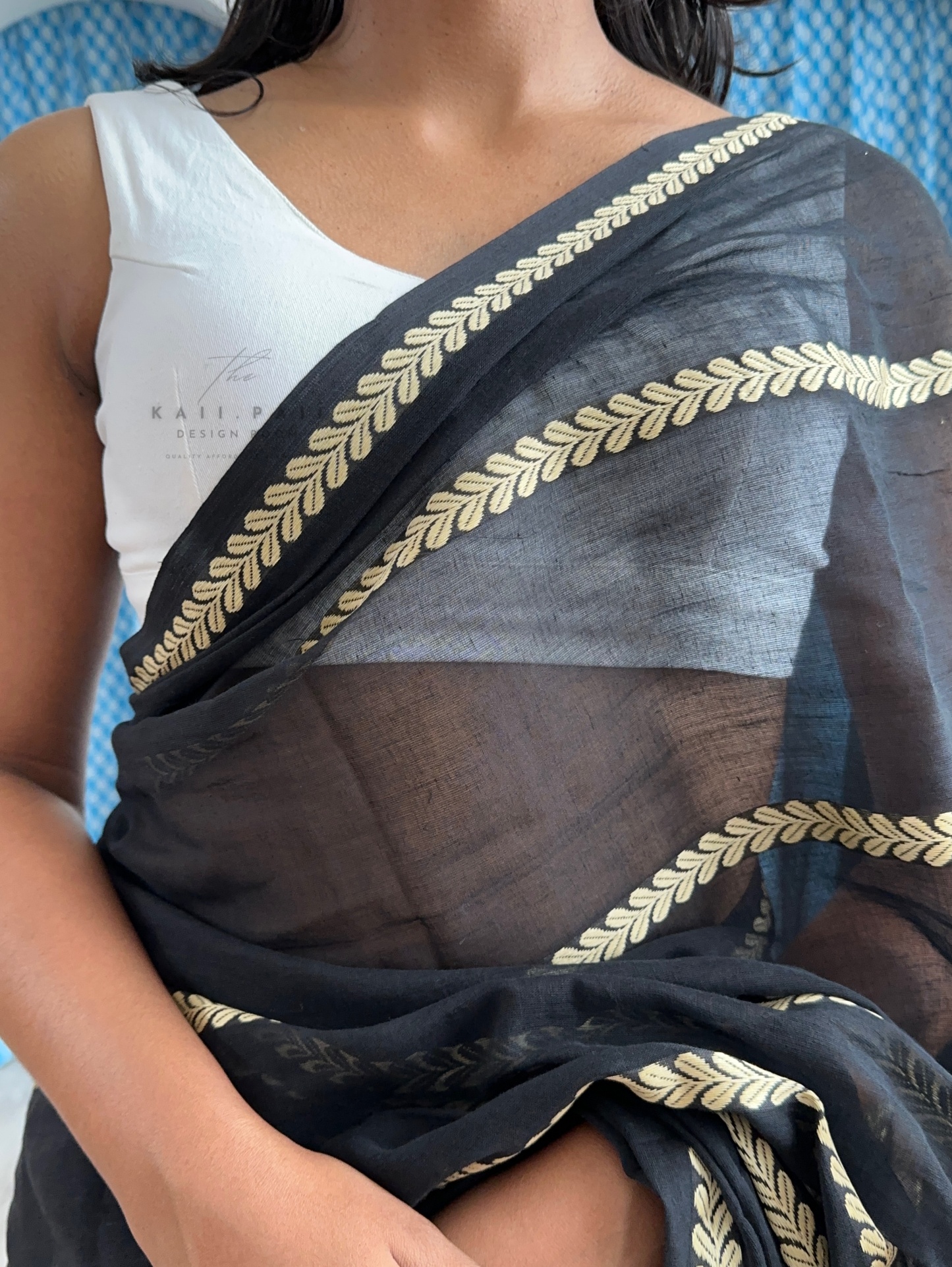 Soft Mul Saree with Threadwork