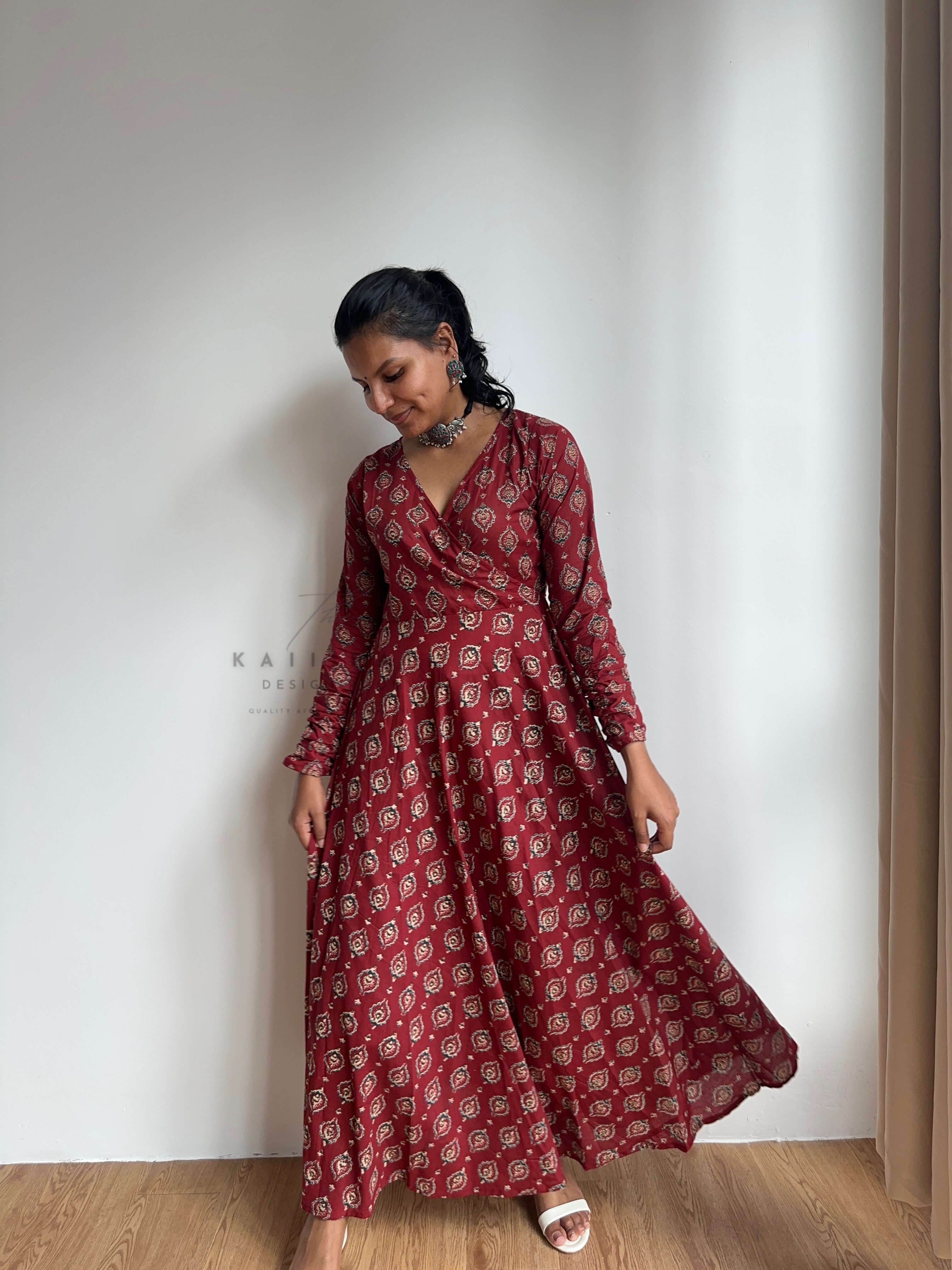 Angrakha Anarkali Dress