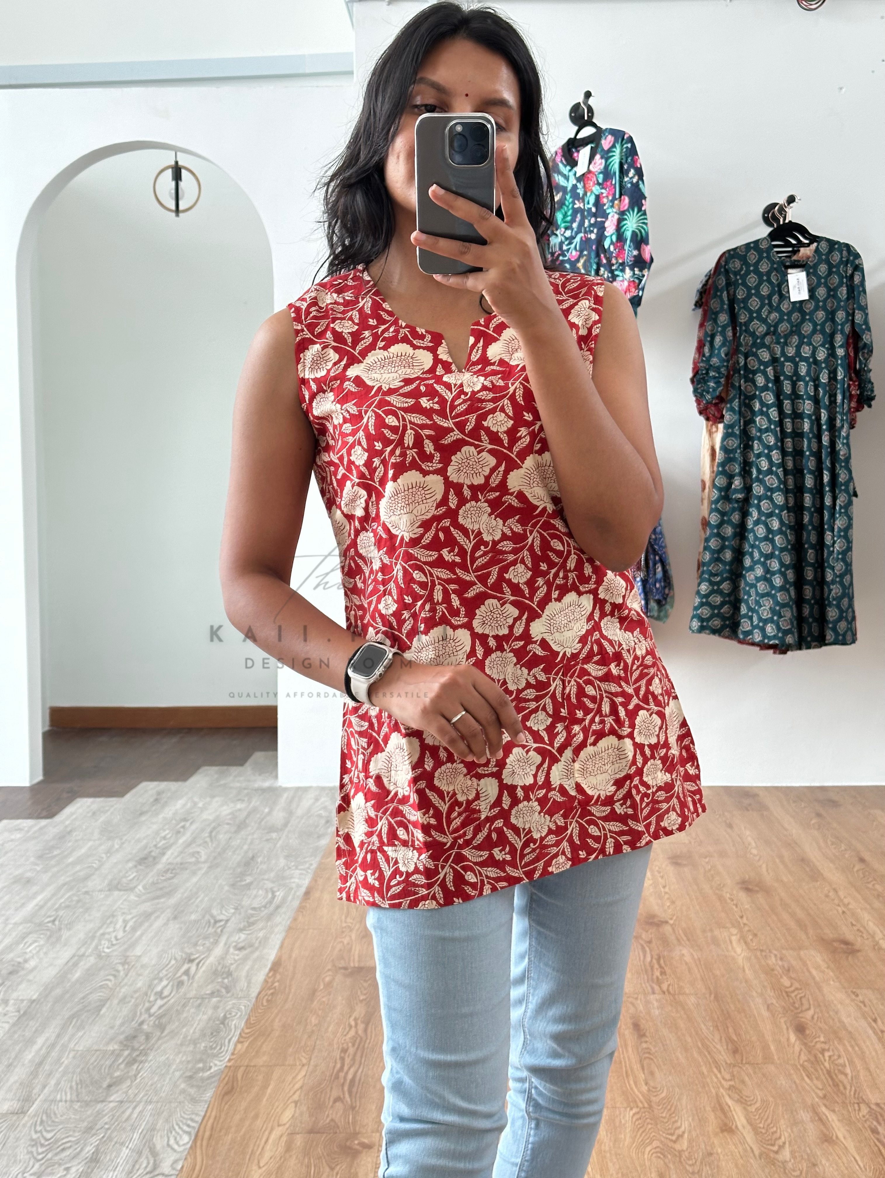 Handblock Cotton Tunic