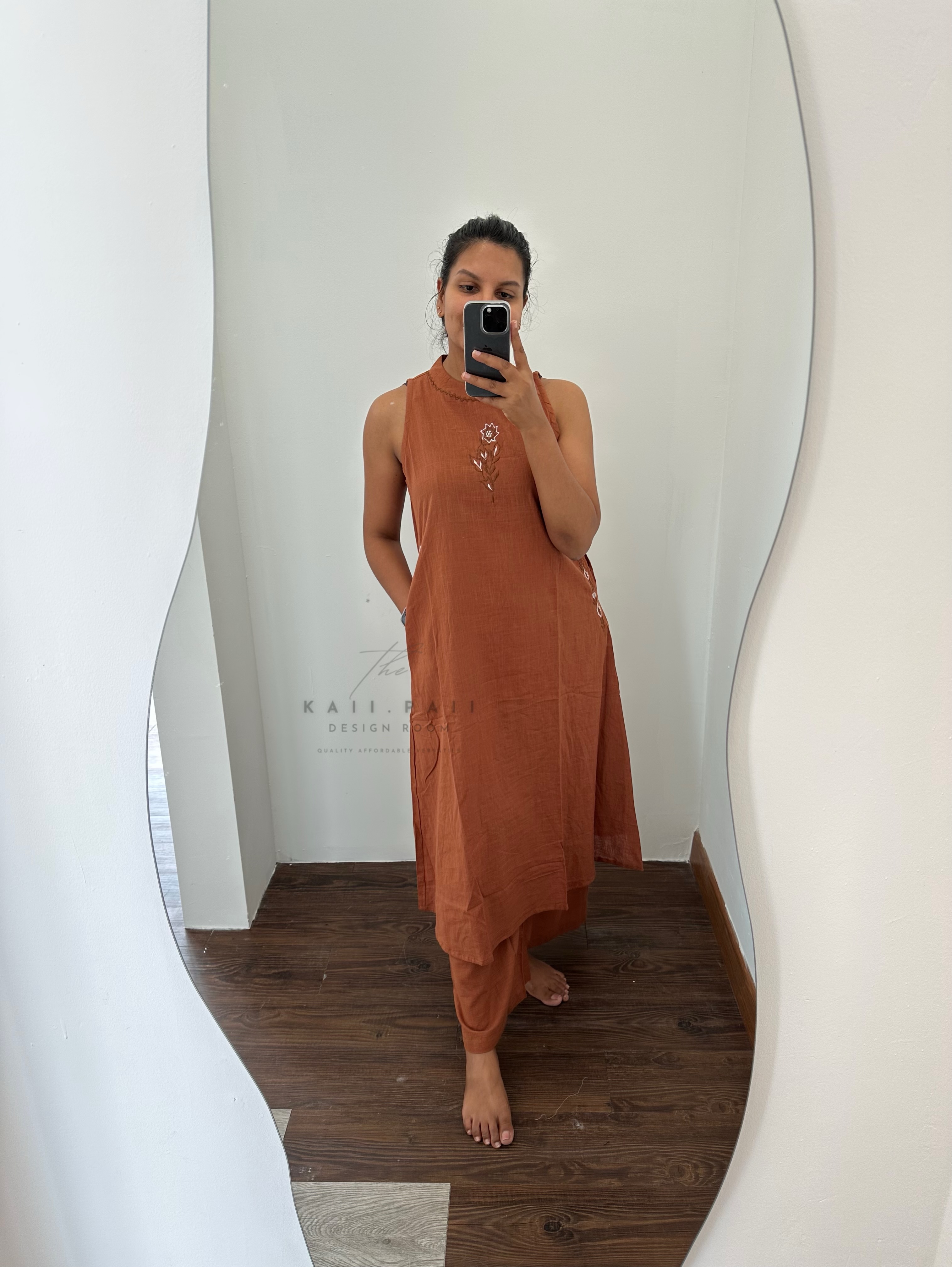 Sleeveless A line Set