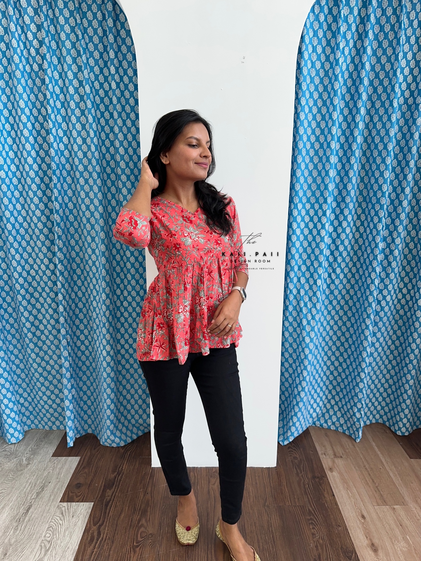 Cotton Peplum Top
