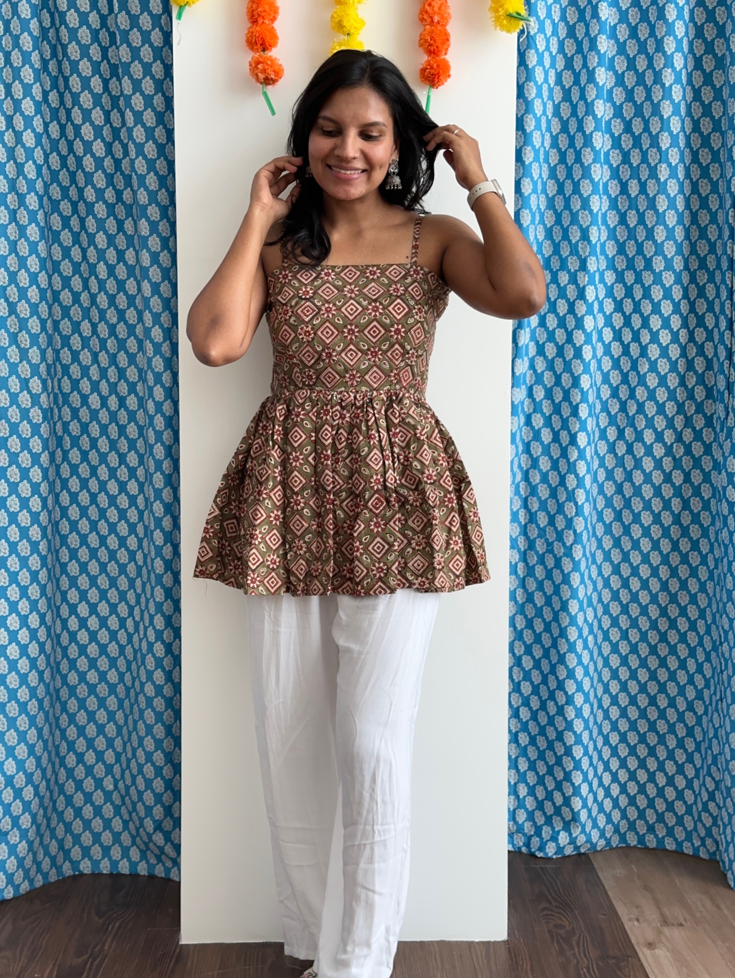 Blockprint Padded Top