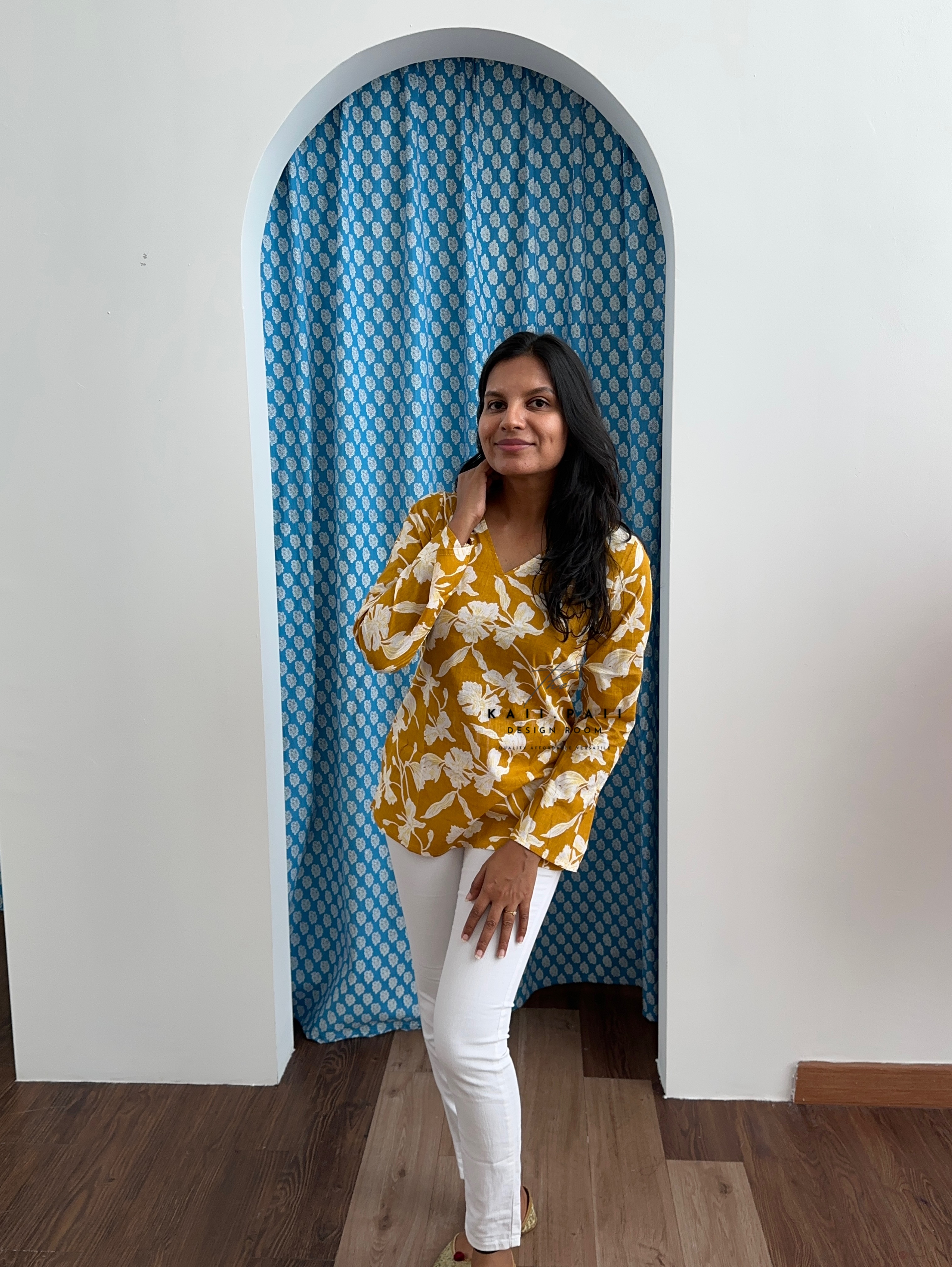 Bell Sleeve Cotton Tunic
