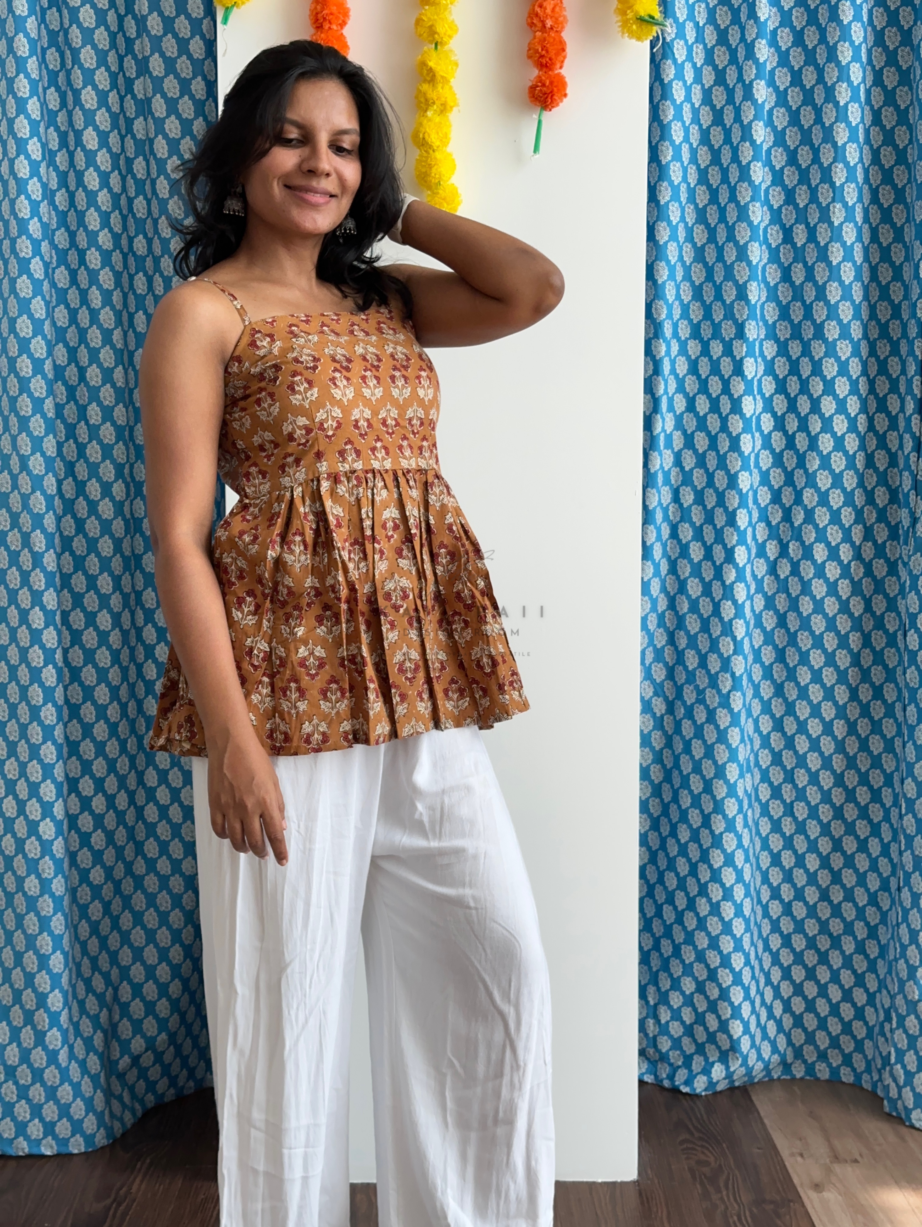 Blockprint Padded Top