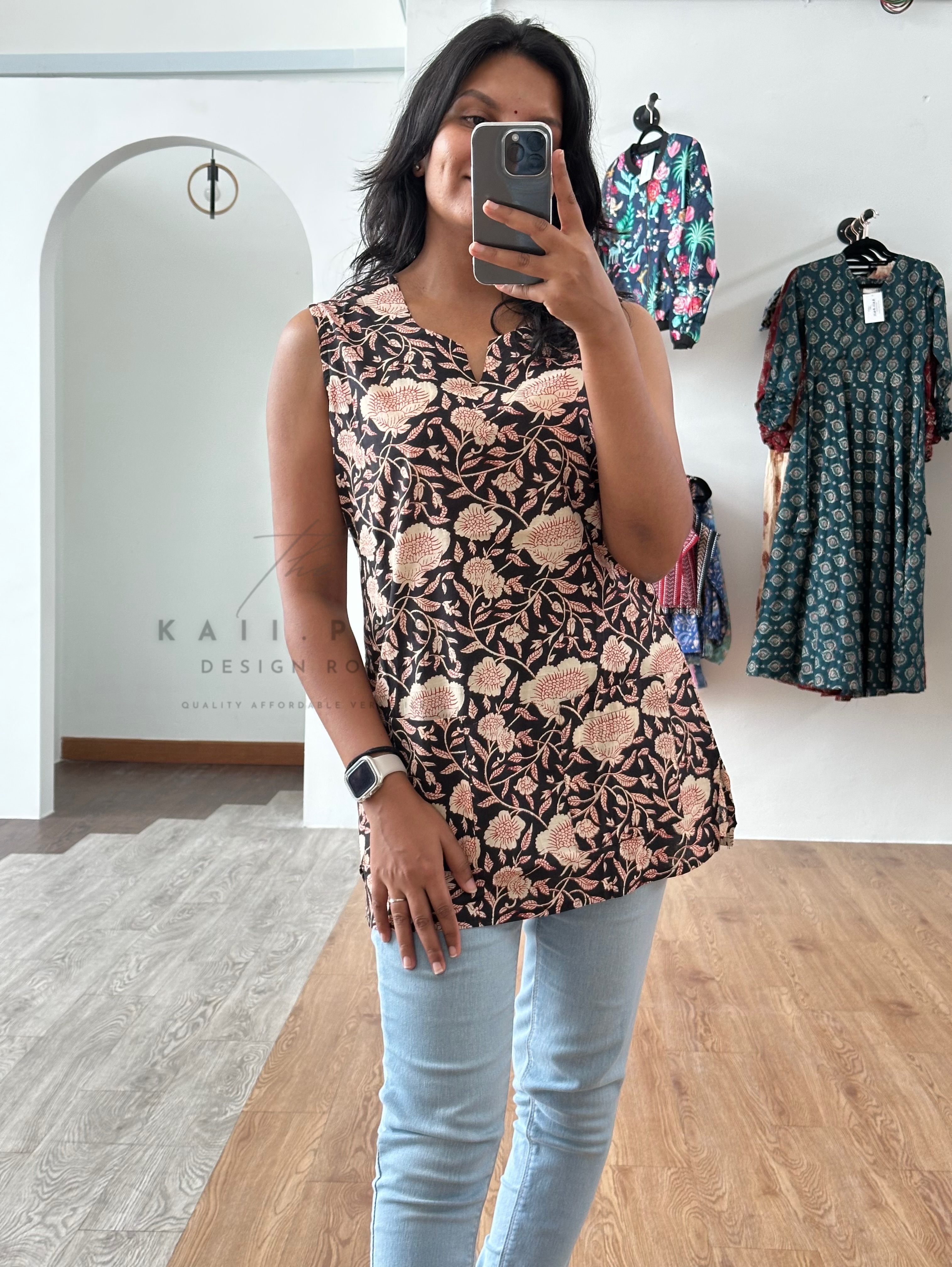 Handblock Cotton Tunic