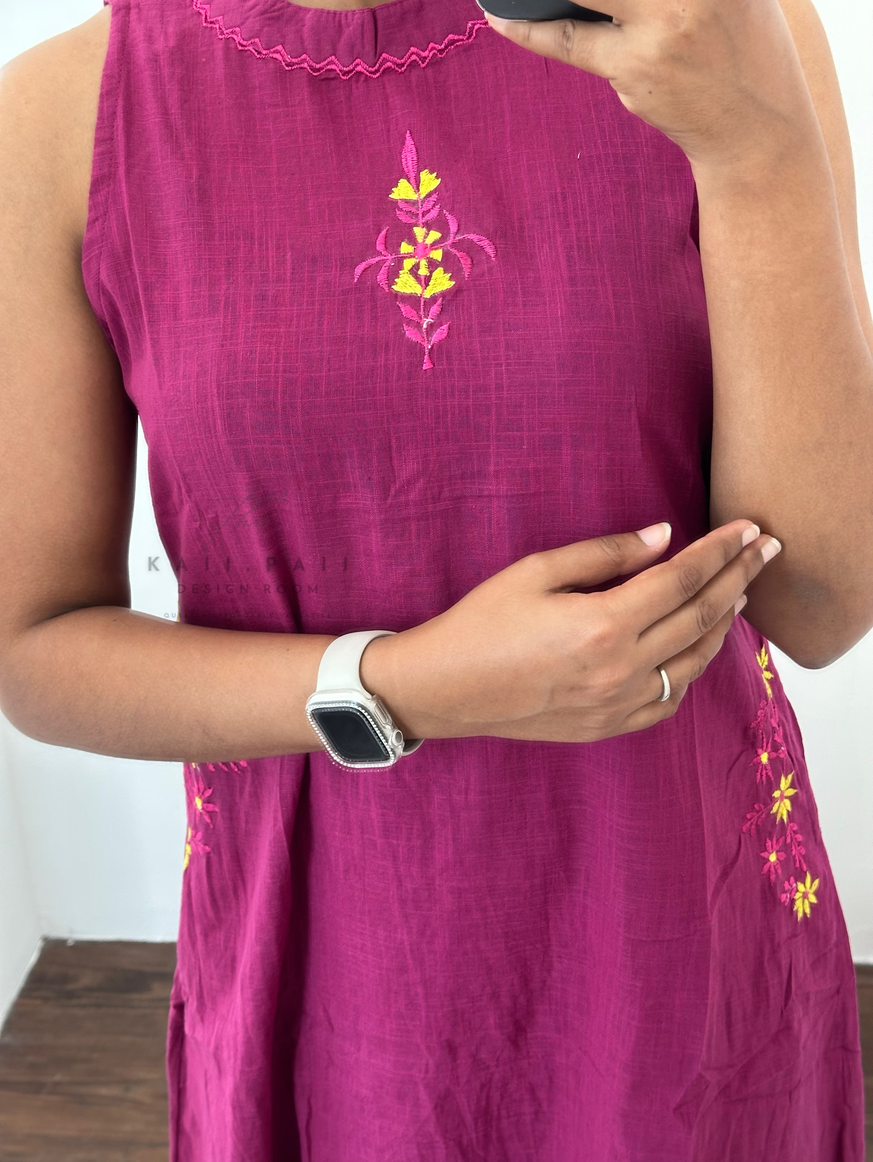 Sleeveless A line Set
