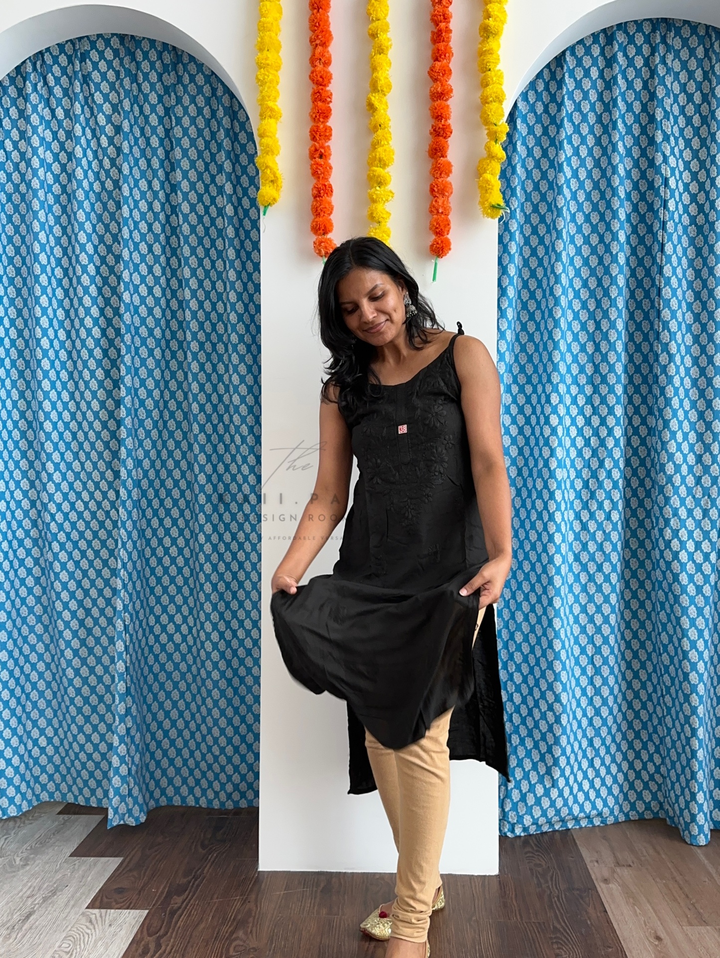 Chikankari Strap Kurti