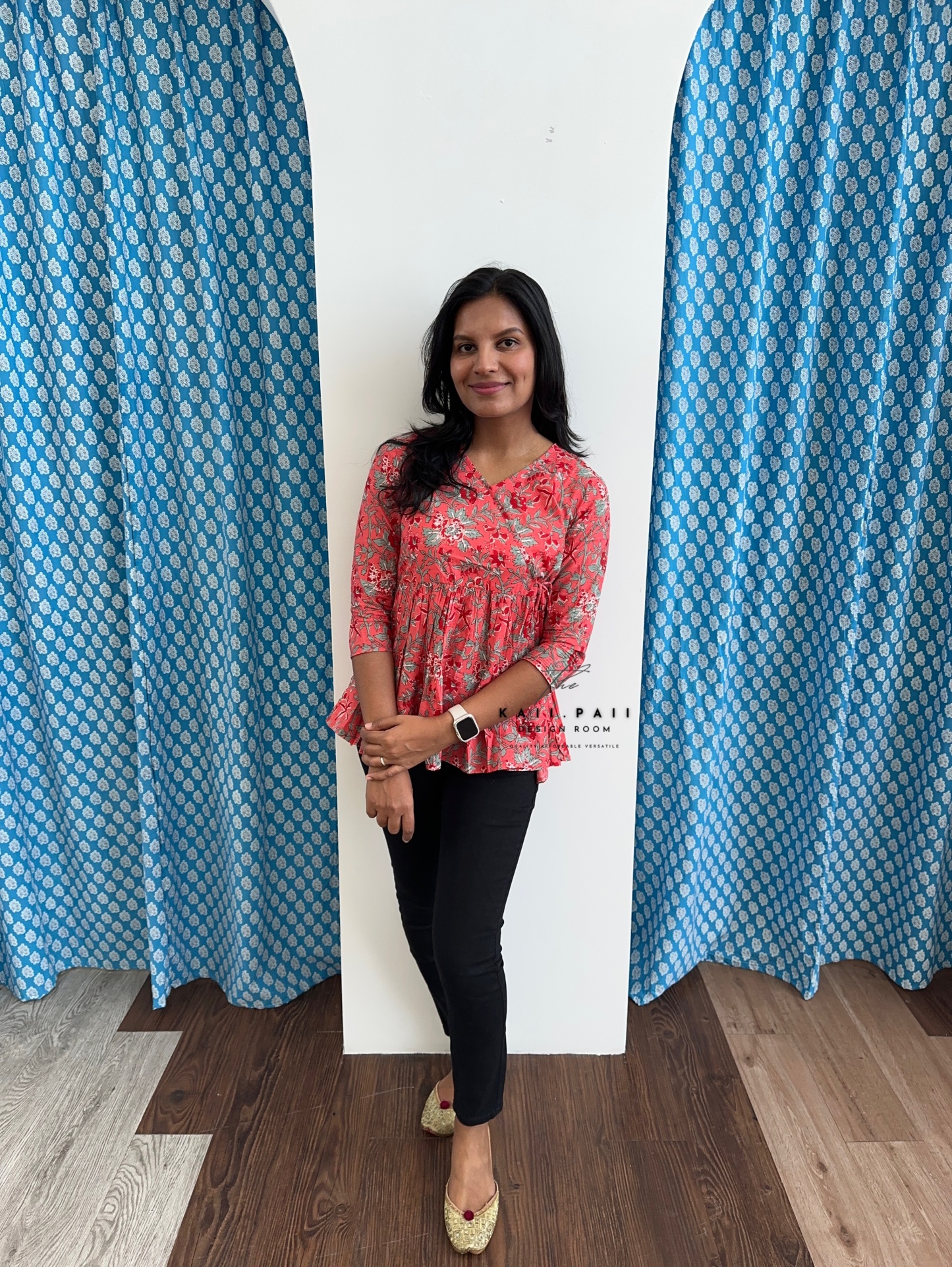 Cotton Peplum Top