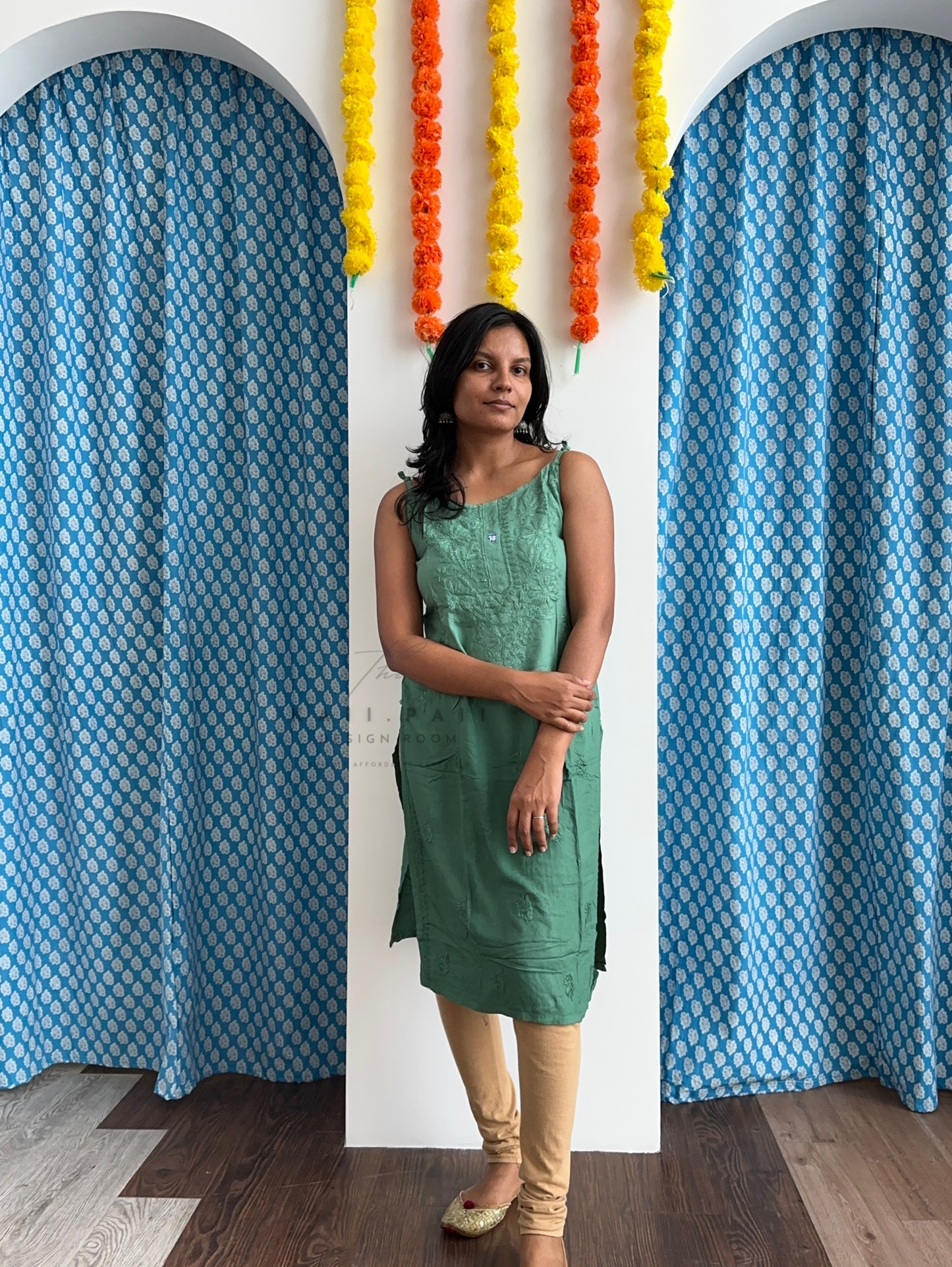 Chikankari Strap Kurti