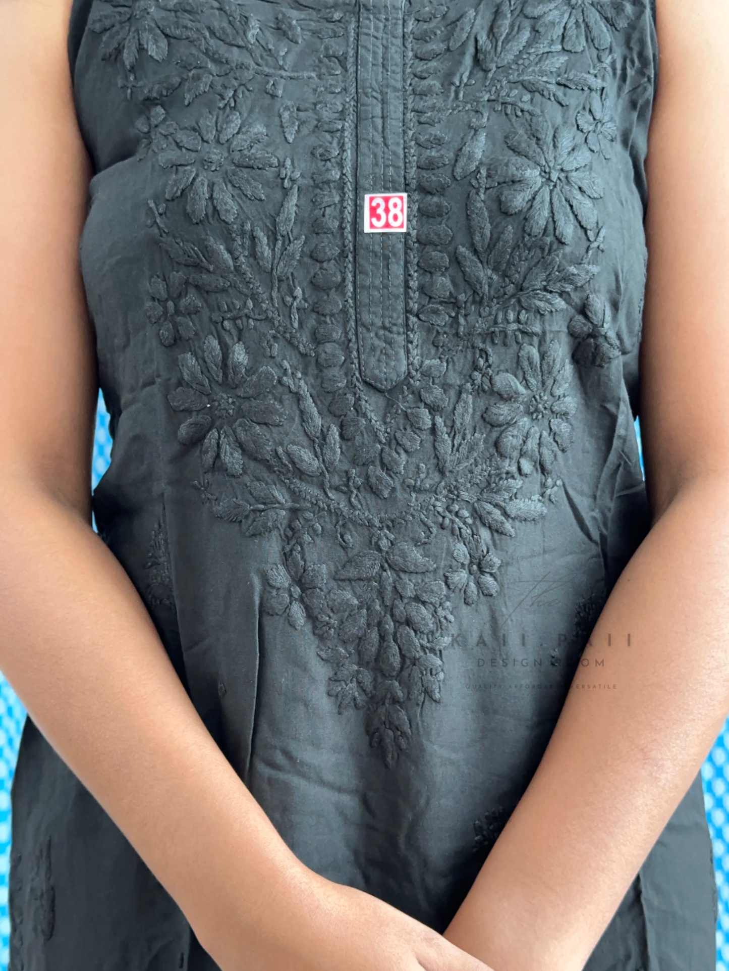 Chikankari Strap Kurti