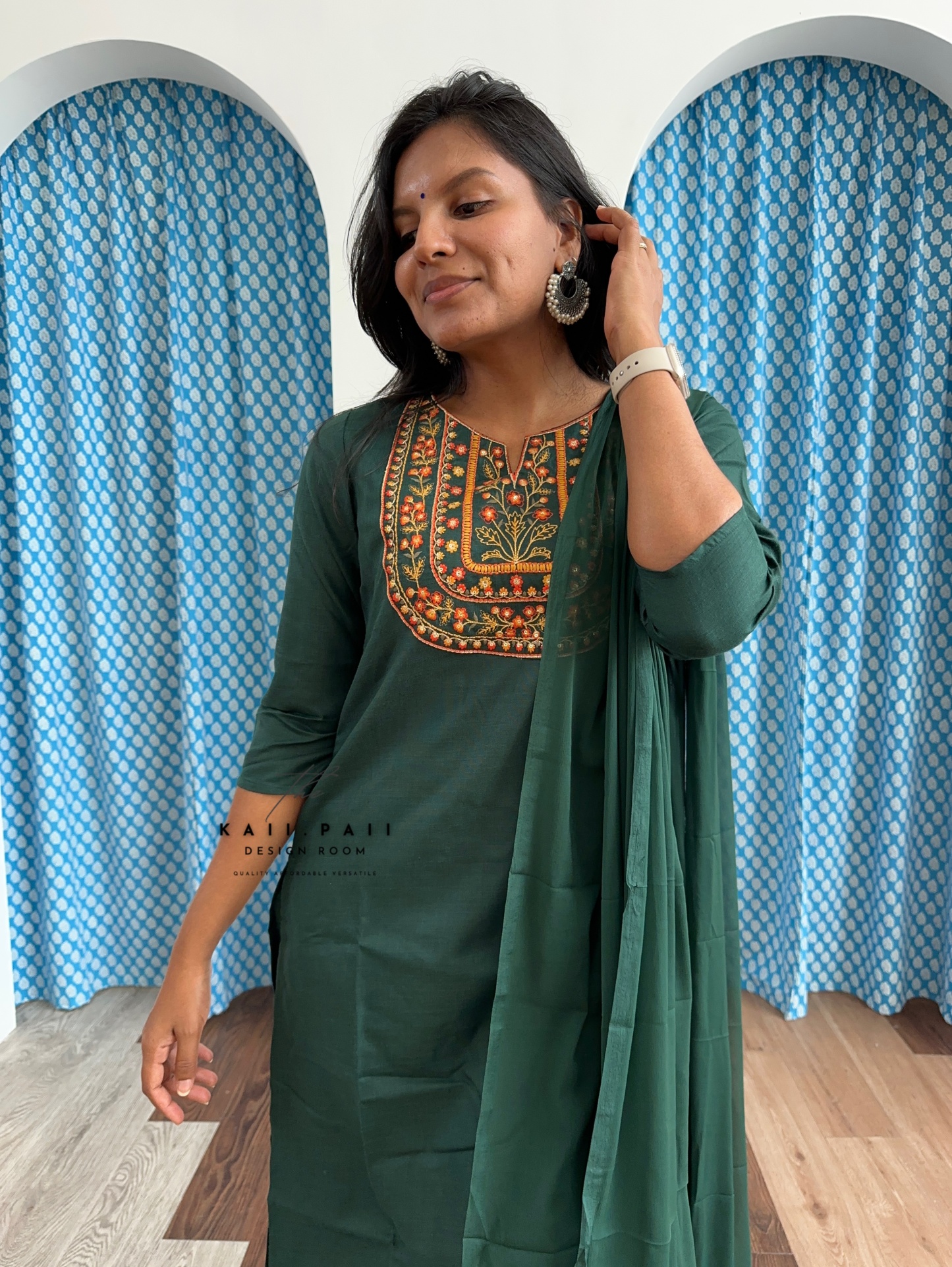 Cotton Blend Kurta Set