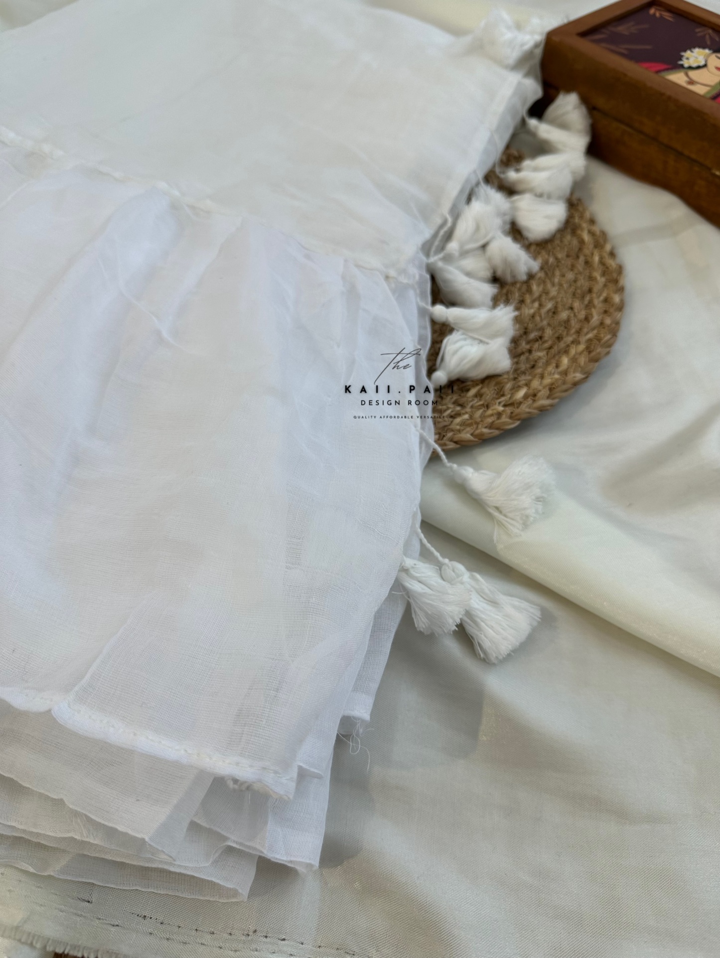 Mul Ruffle Saree