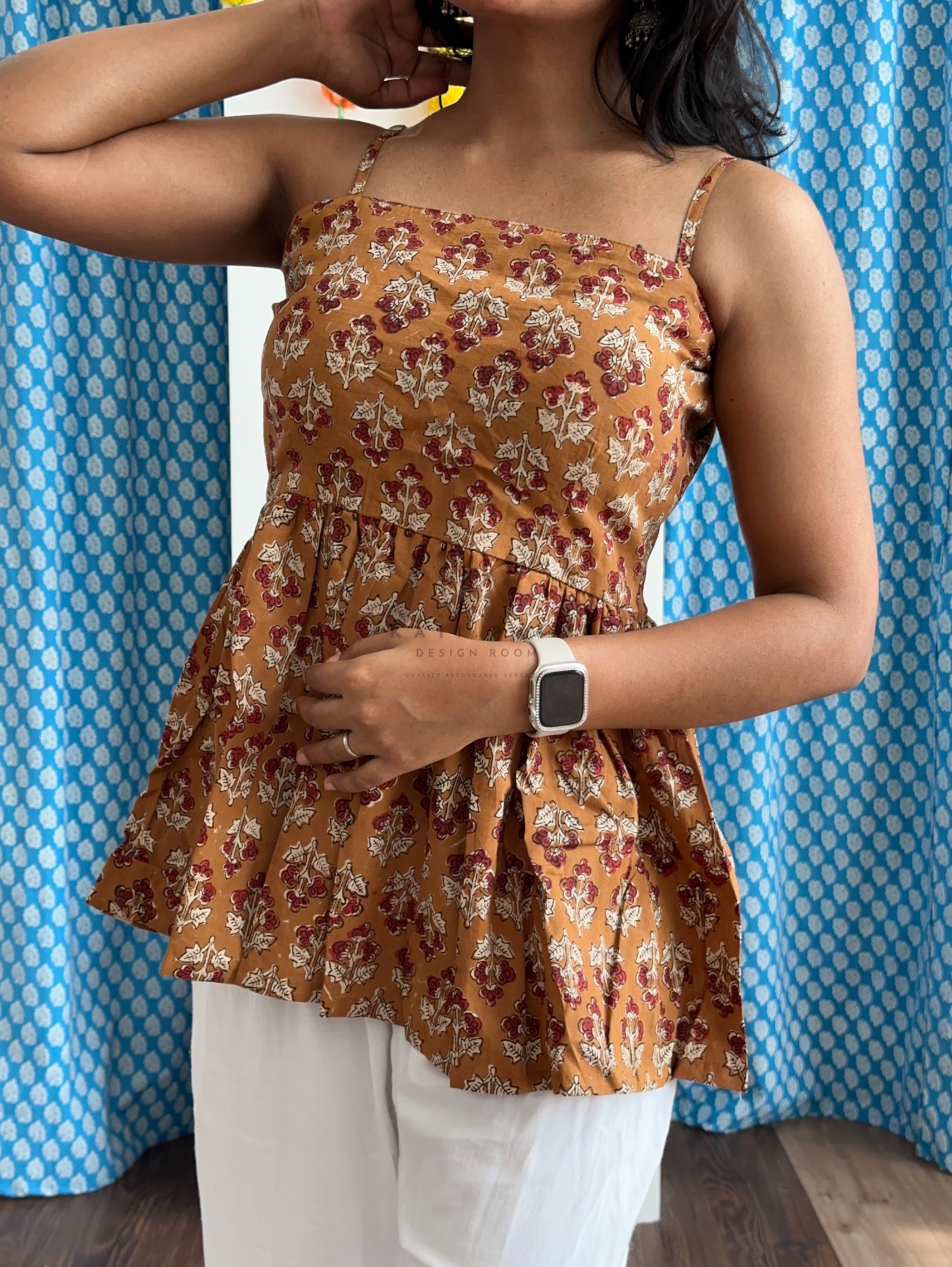 Blockprint Padded Top