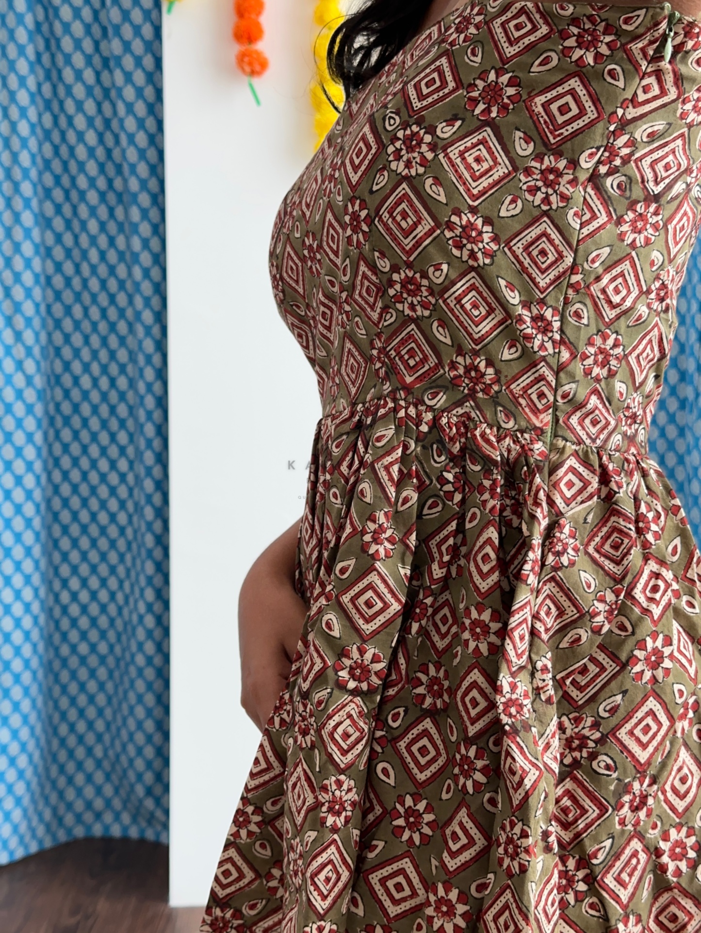 Blockprint Padded Top
