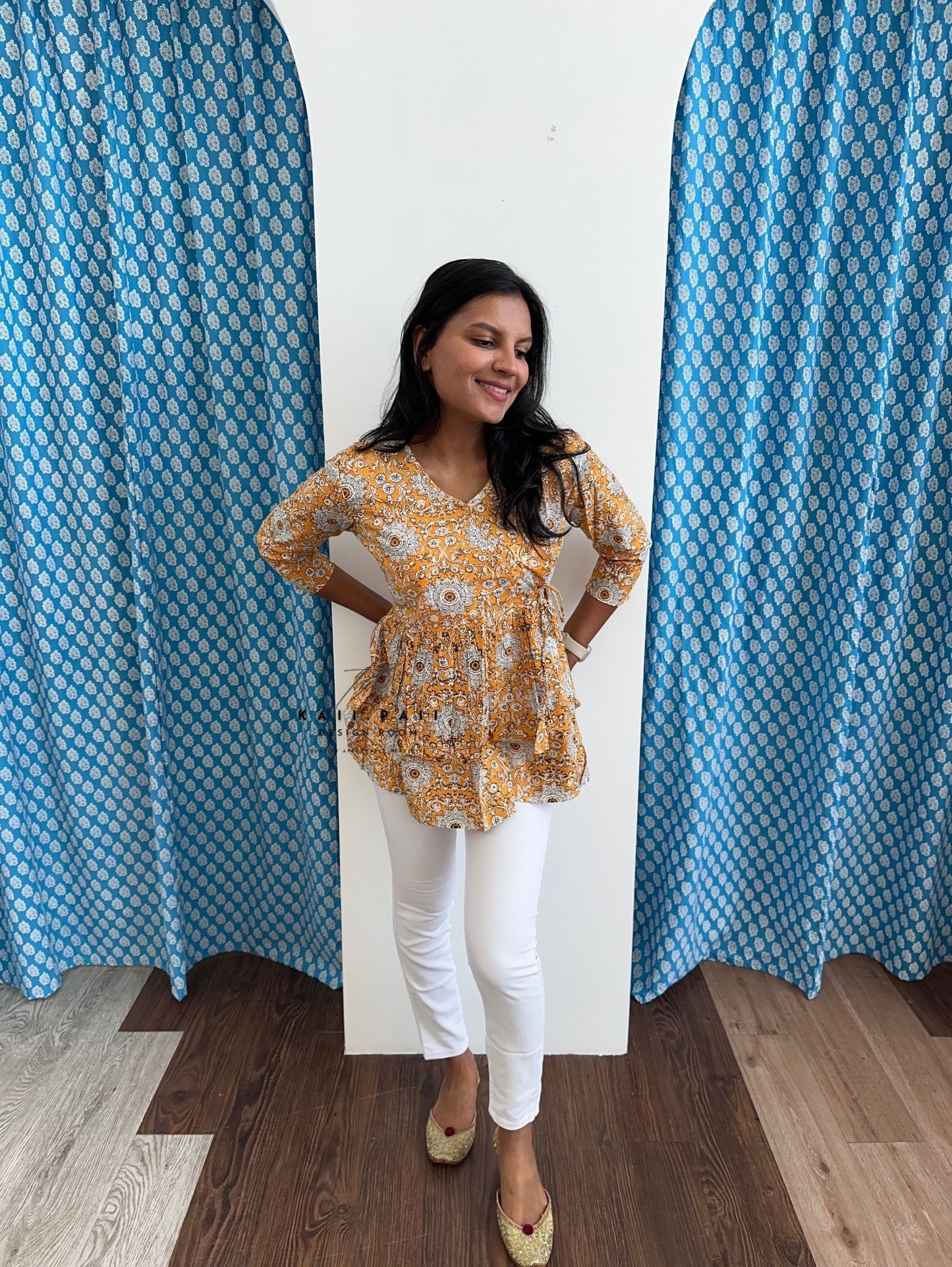 Cotton Peplum Top