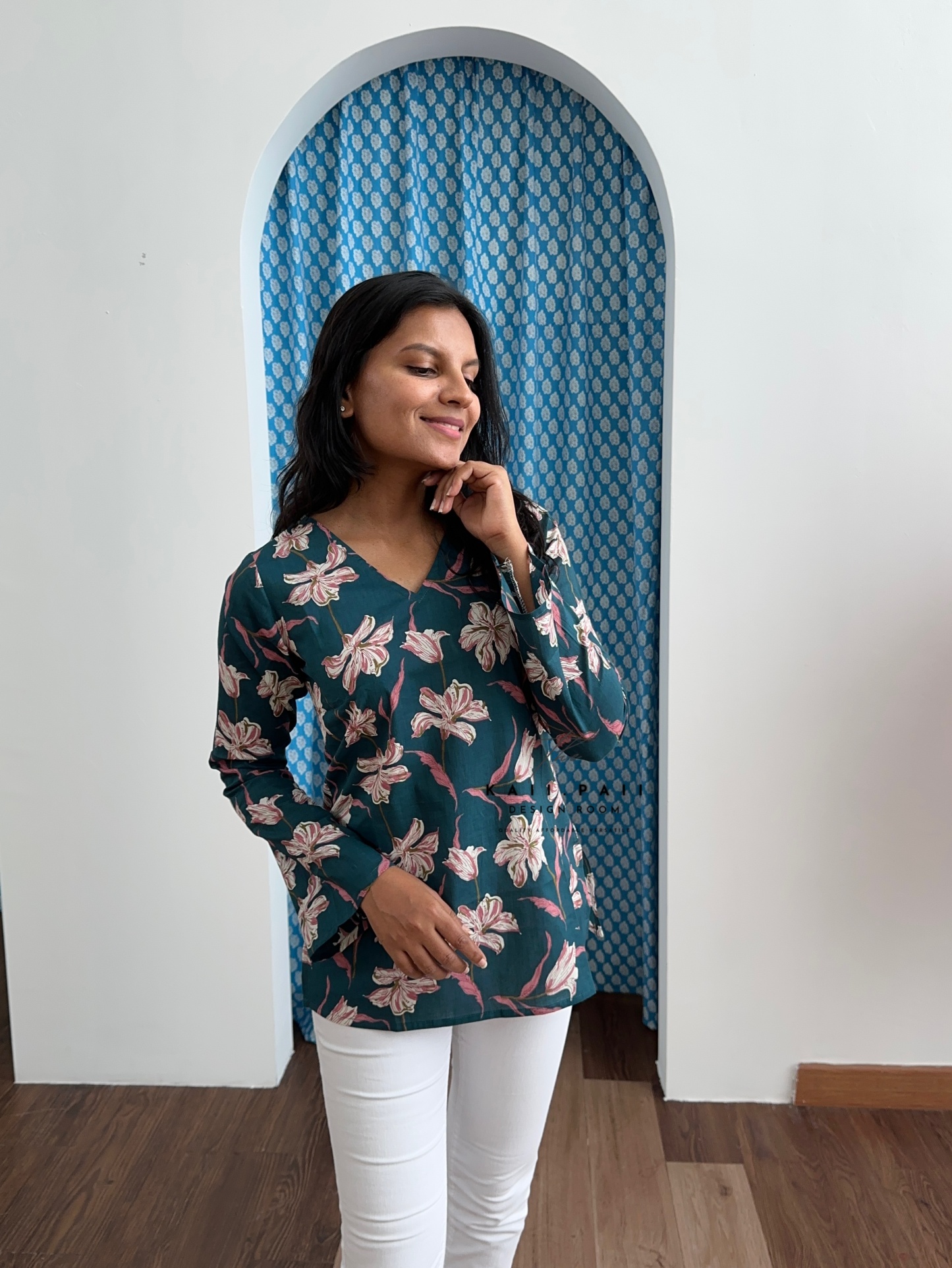 Bell Sleeve Cotton Tunic