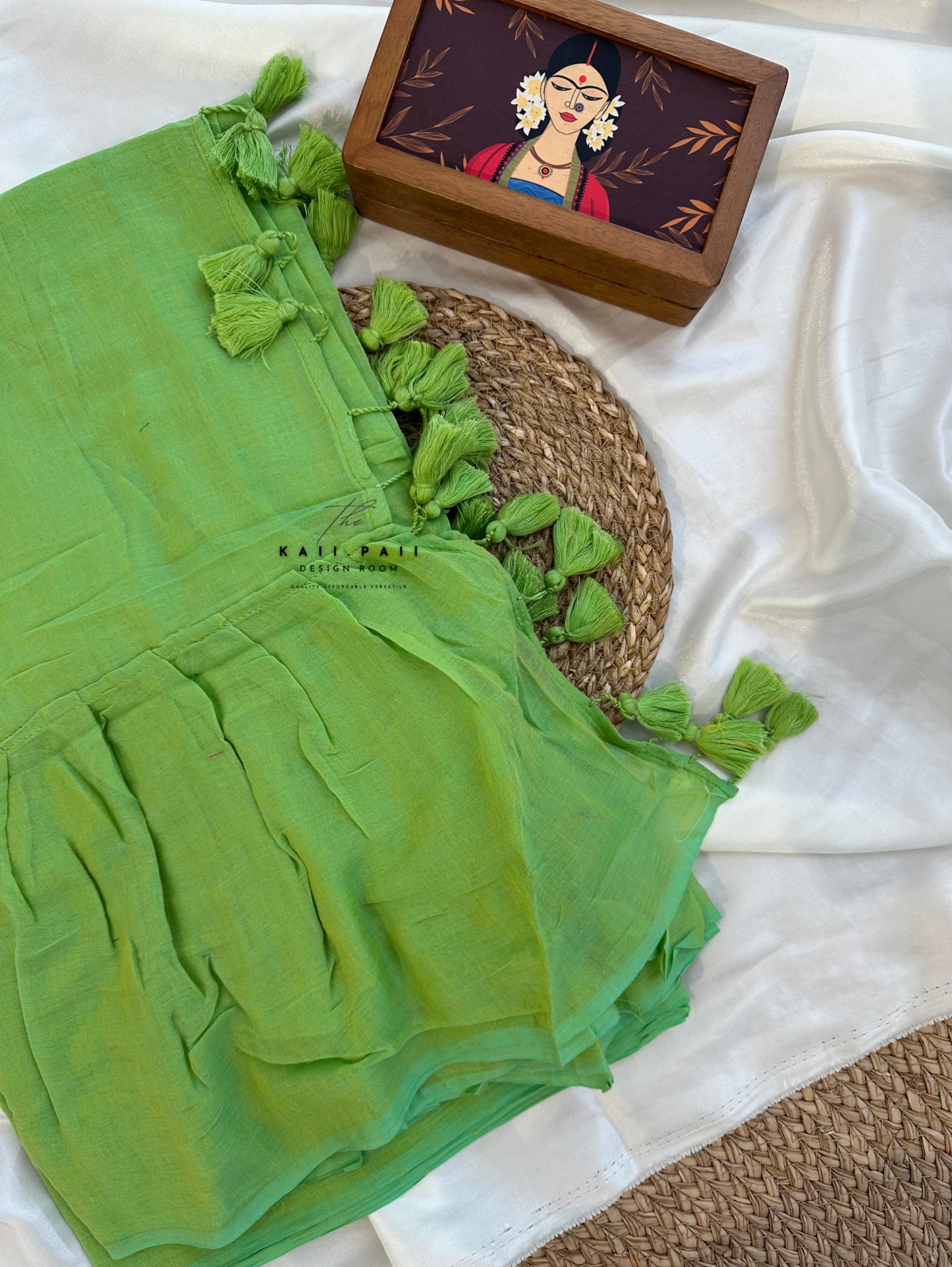 Mul Ruffle Saree