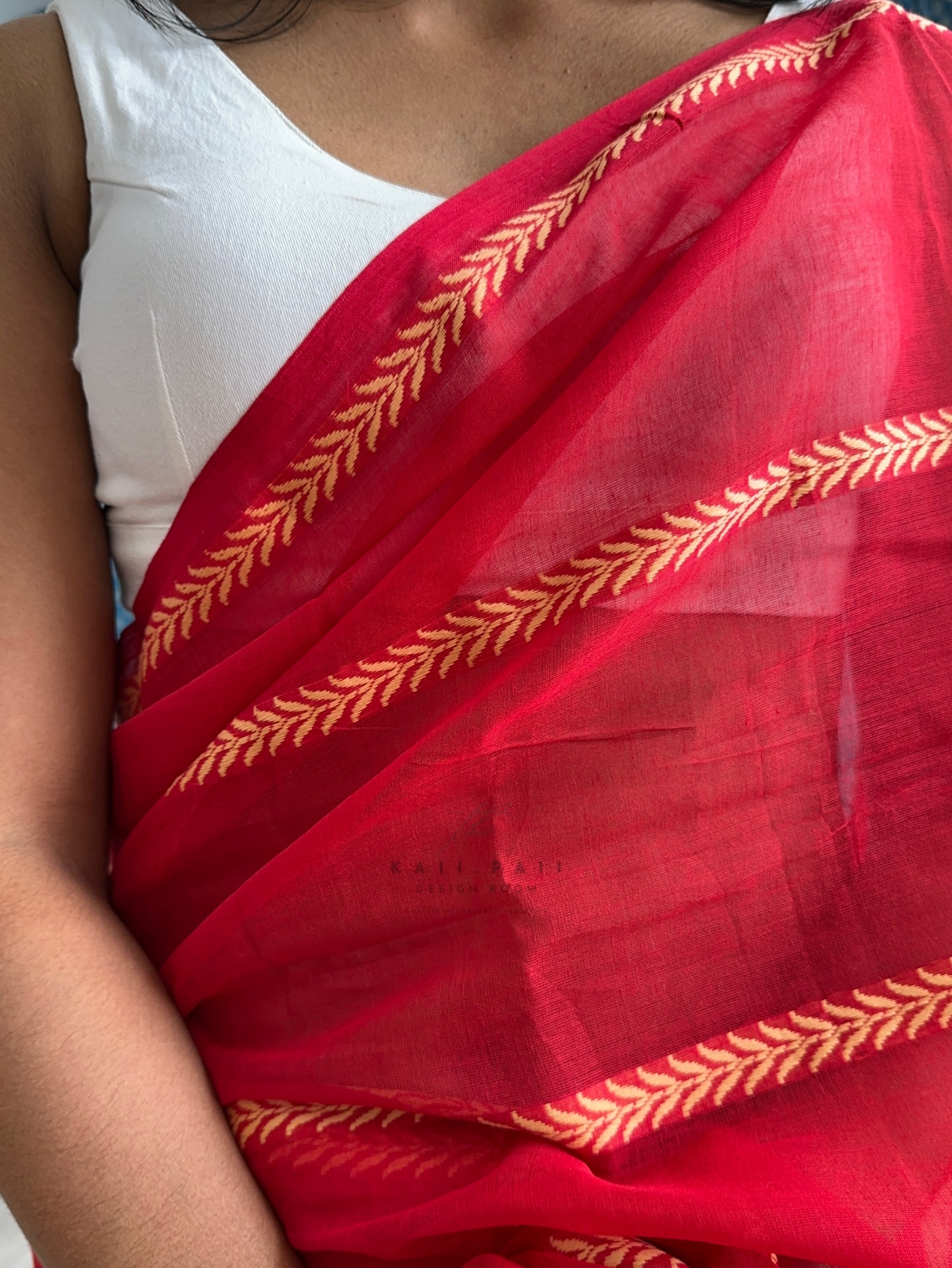 Soft Mul Saree with Threadwork