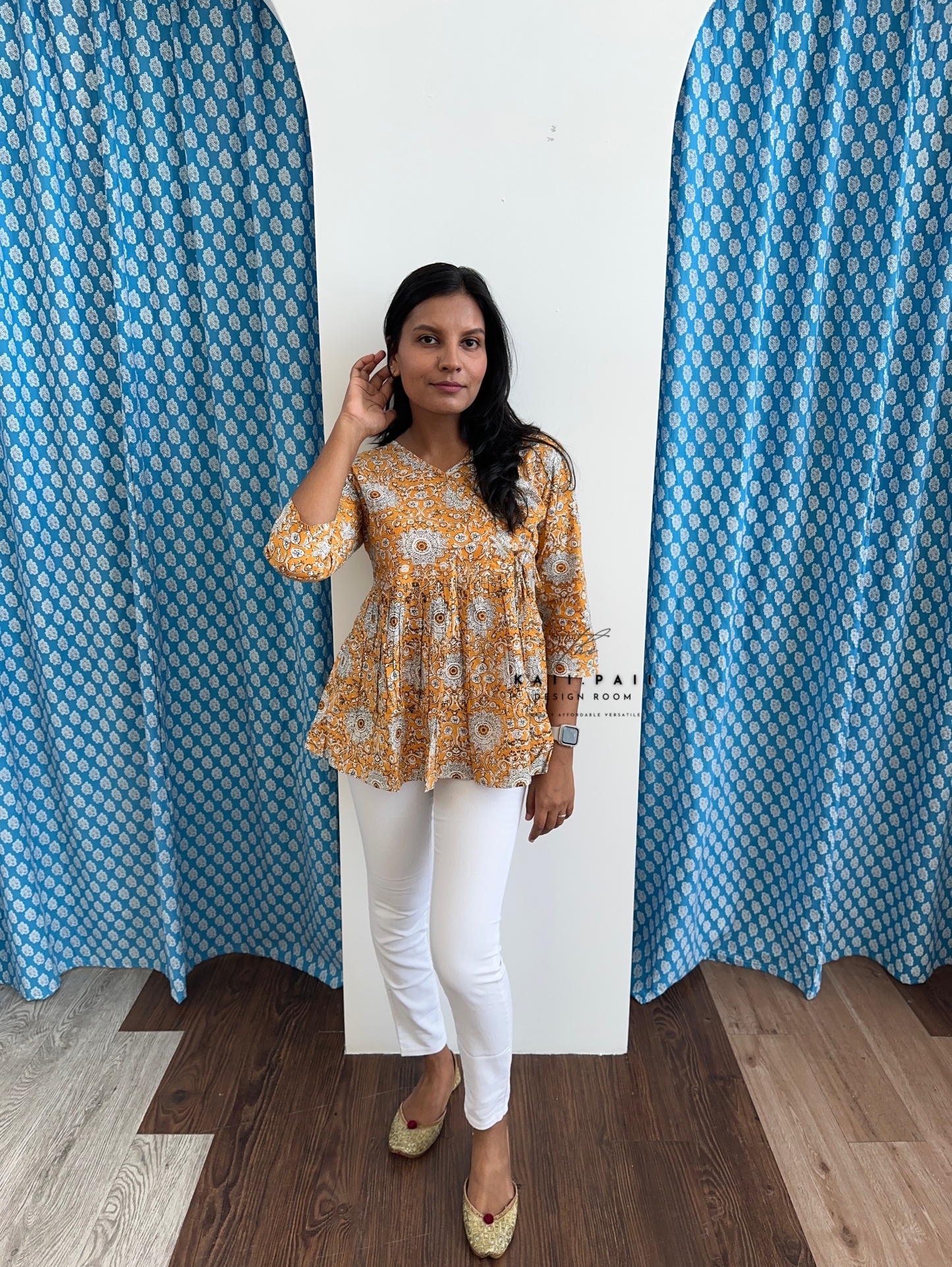 Cotton Peplum Top
