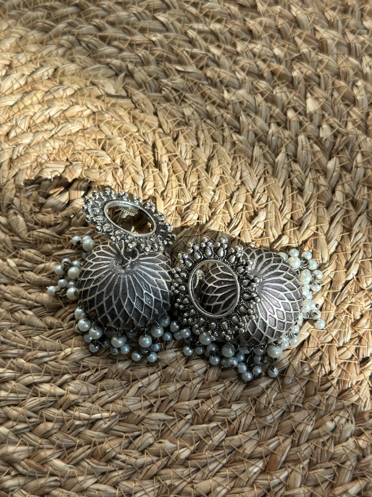 Oxidised Large Jhumka