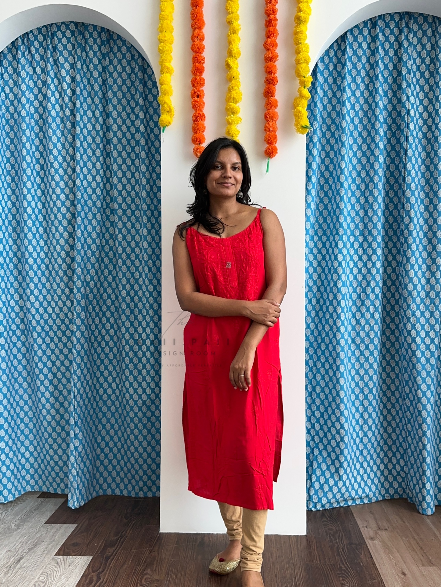 Chikankari Strap Kurti