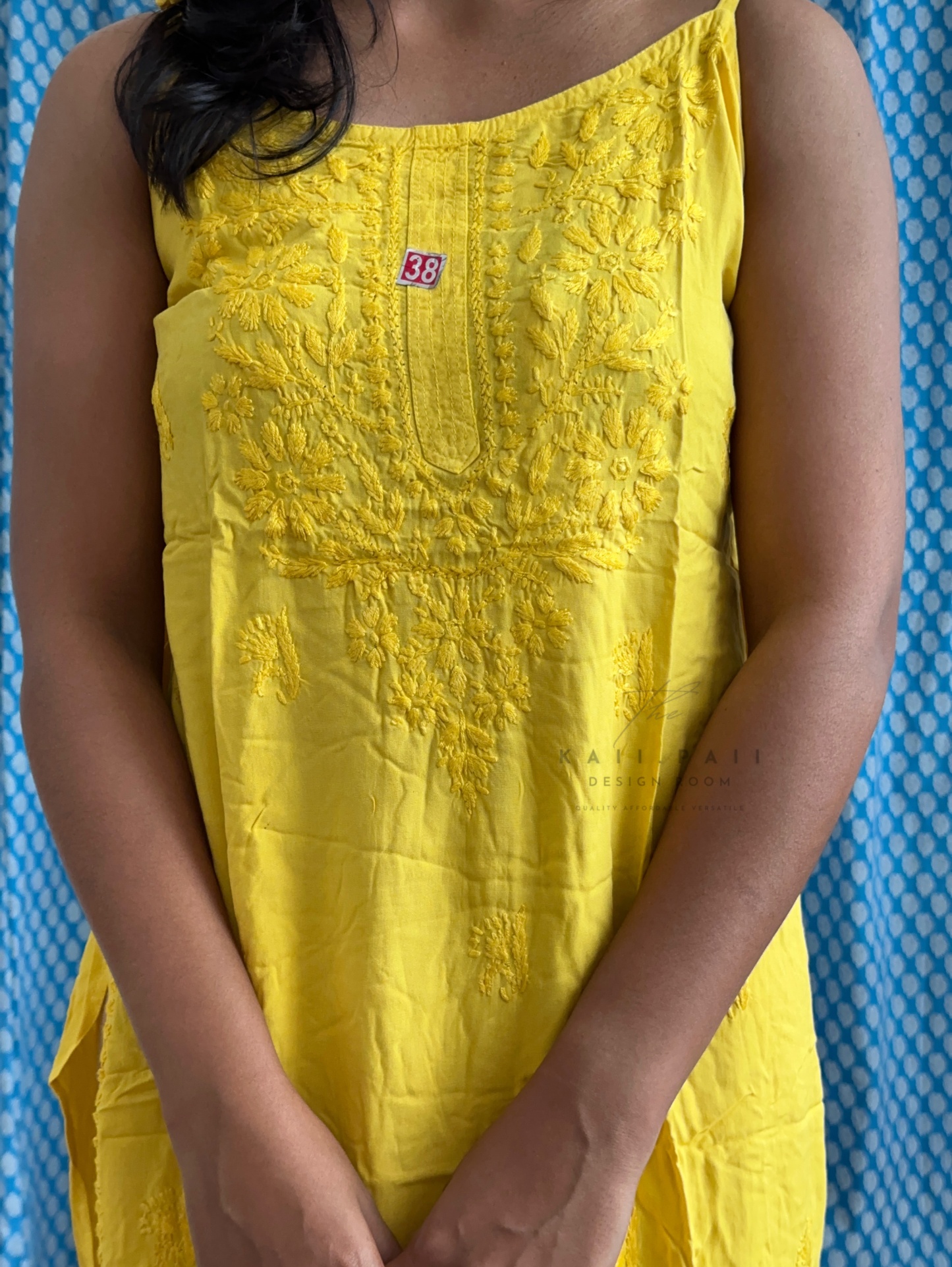 Chikankari Strap Kurti