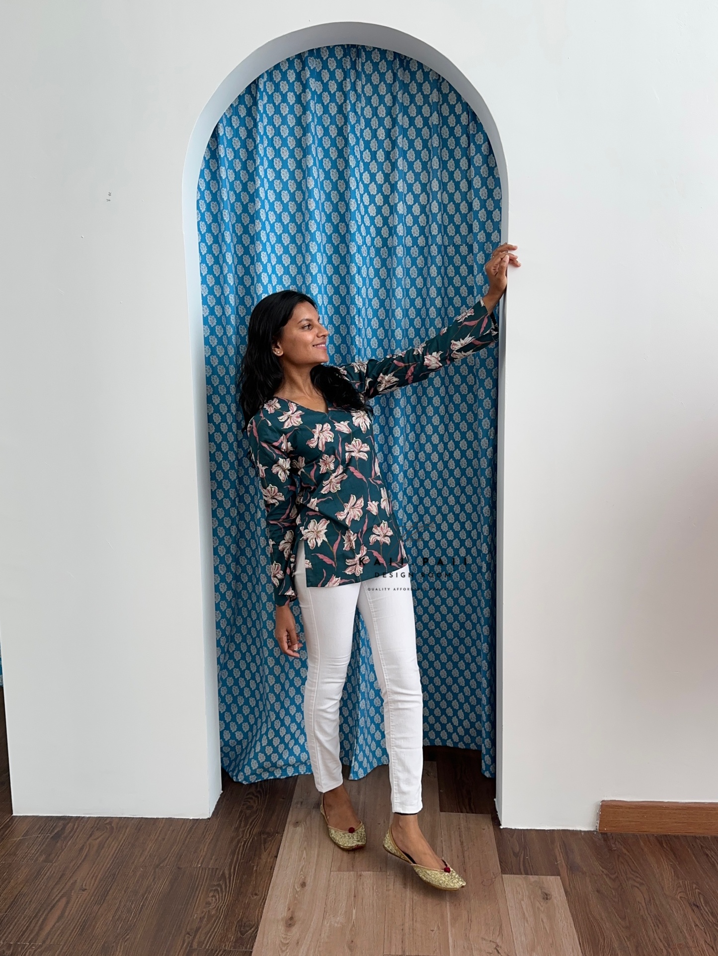 Bell Sleeve Cotton Tunic