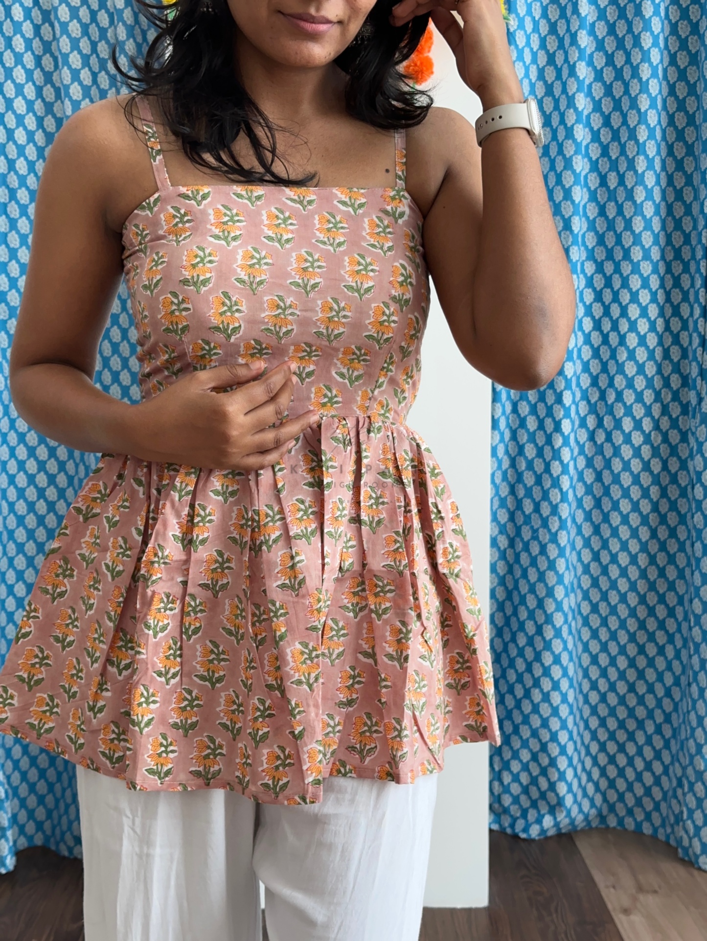 Blockprint Padded Top