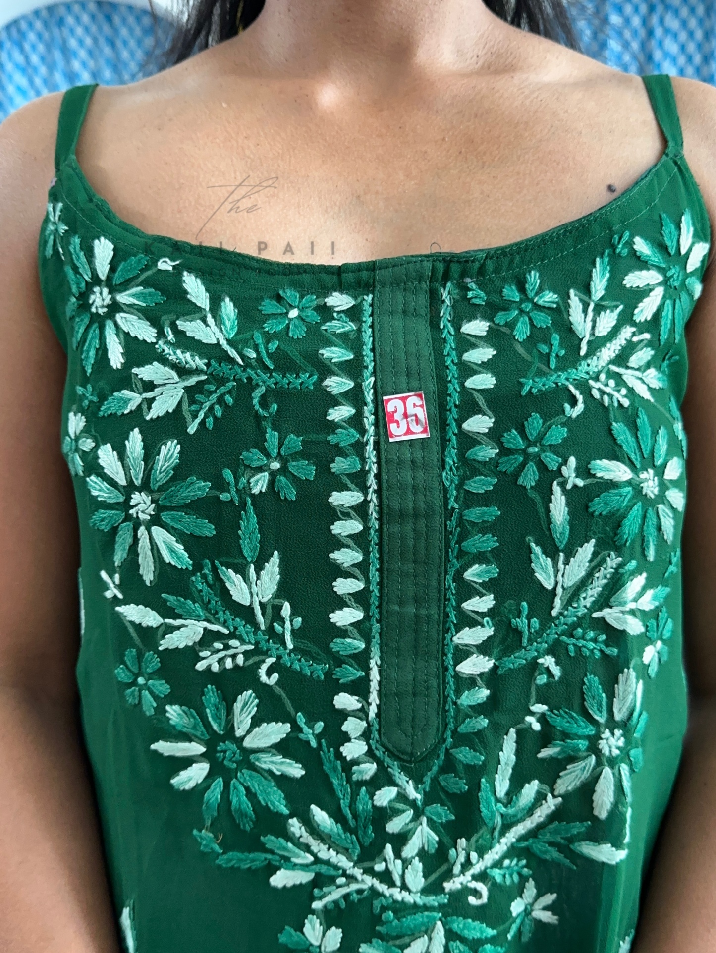 Chikankari Strap Kurti