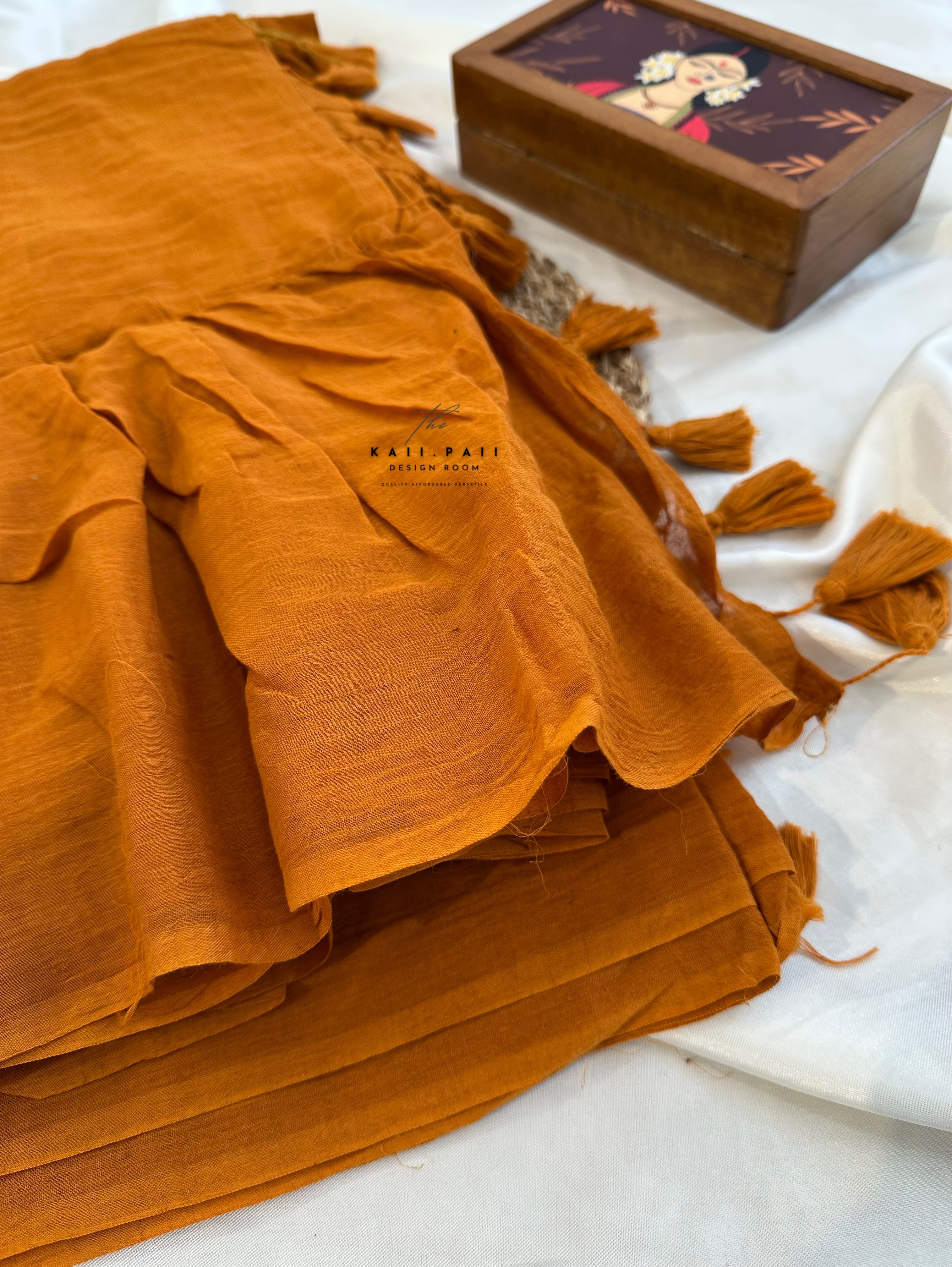 Mul Ruffle Saree