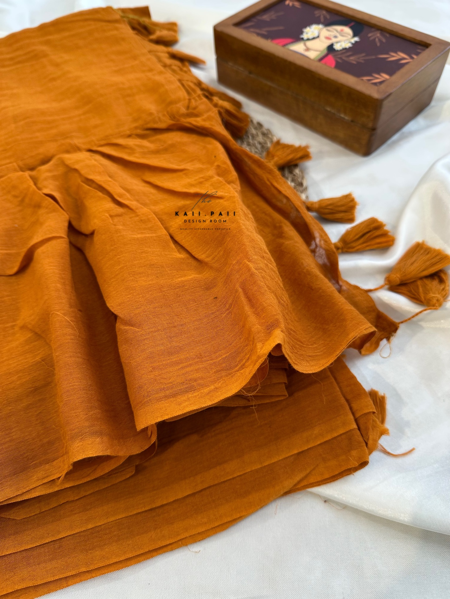 Mul Ruffle Saree