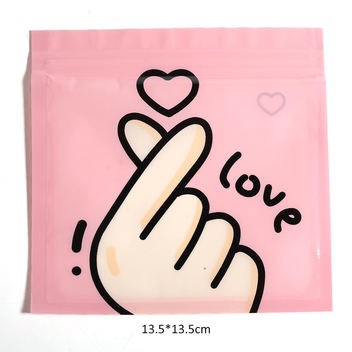【B11】100PCS/Bag Cartoon Animal Printing Packaging Bags-JPM